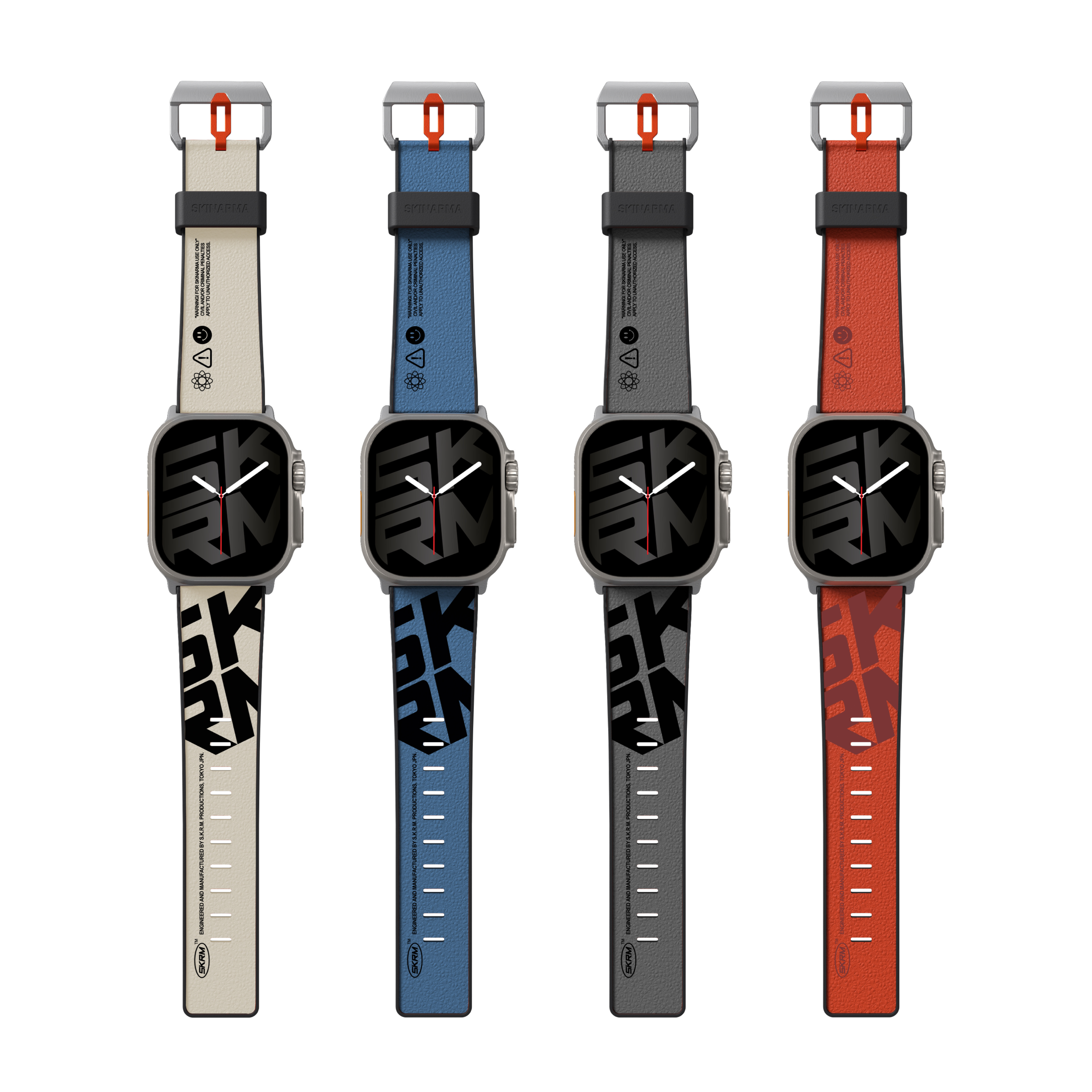 Skinarma Apple Watch 44/45/46/49mm SPUNK 皮革防水錶帶