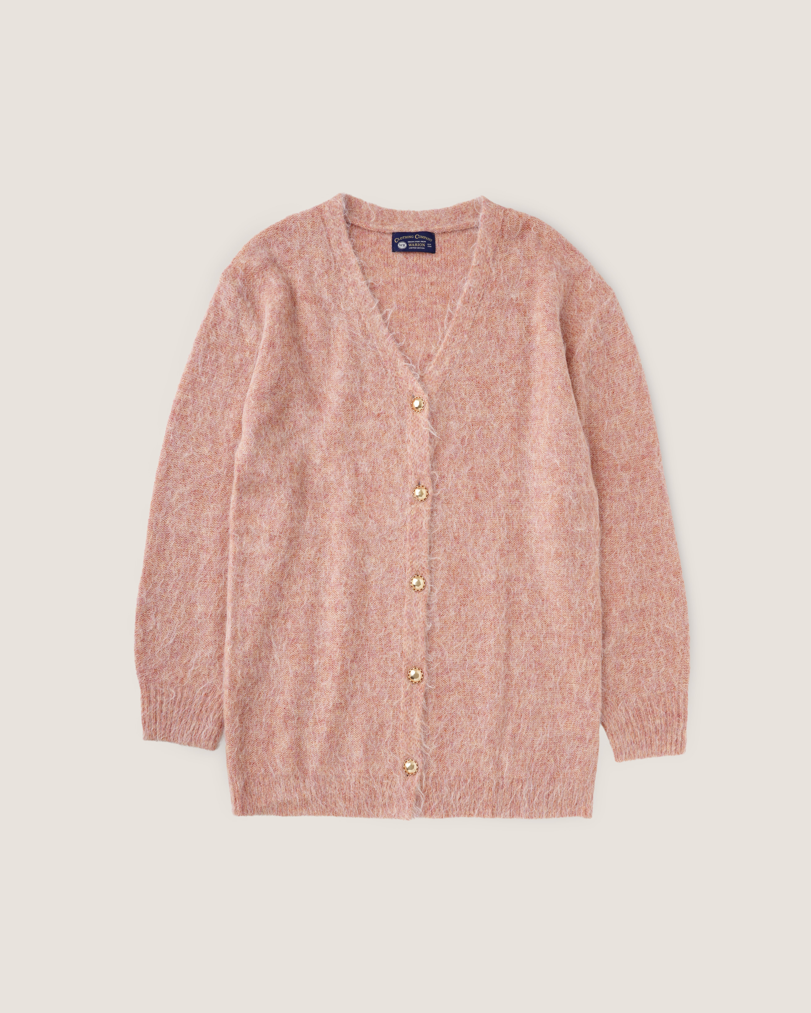 Feather Alpaca Cardigan - Rosé