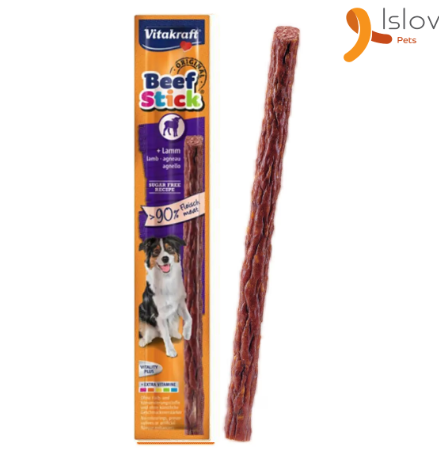 維牠卡夫 - Vitakraft 狗小食 羊味肉條 12g