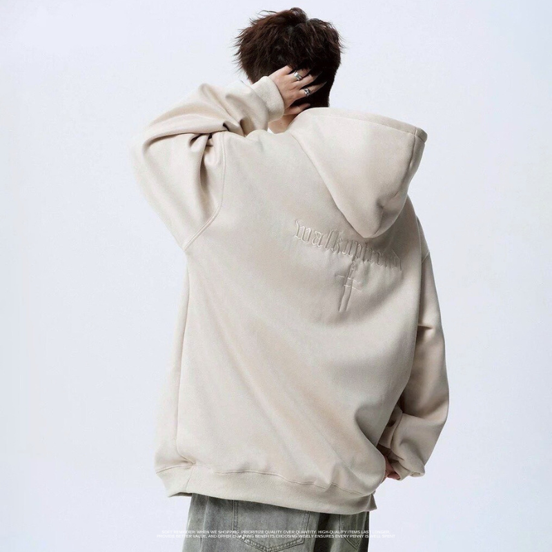 刺繡哥德字星芒帽T