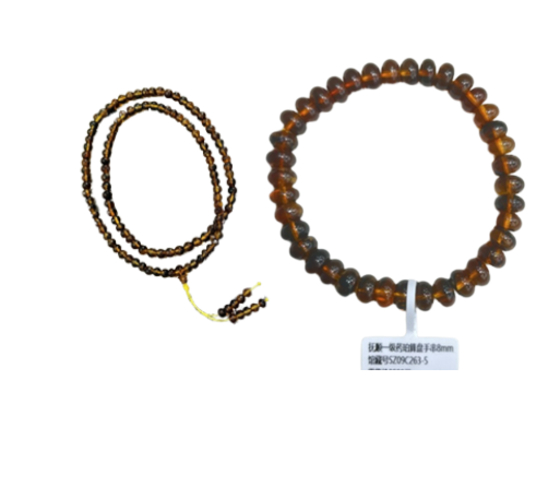 TN006 A05 撫順一級藥珀佛珠6m+ C263-5 撫順一級藥珀算盤手串8mm