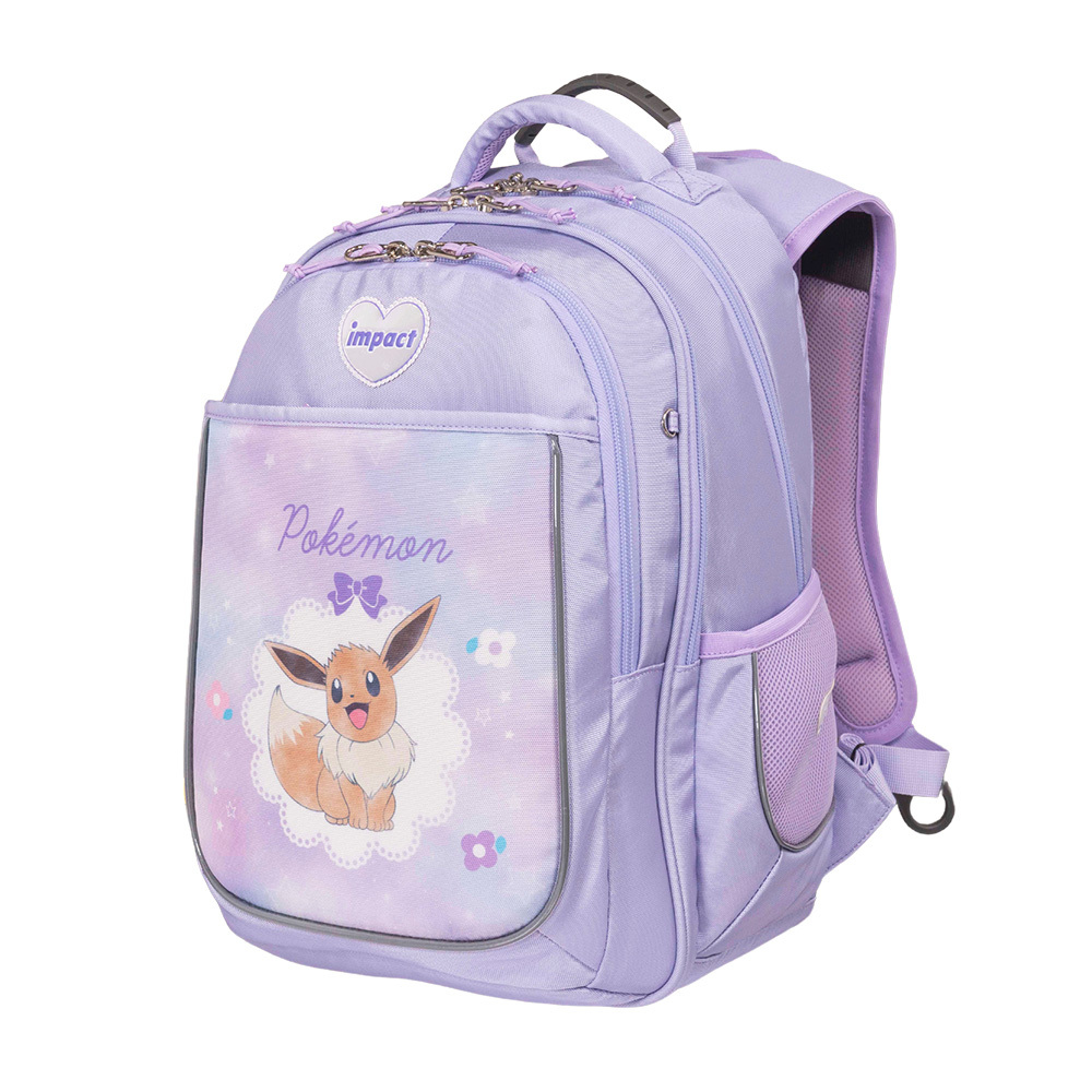 IMPACT 怡寶 寶可夢伊布成長型護脊書包-粉紫 IMPKM302P