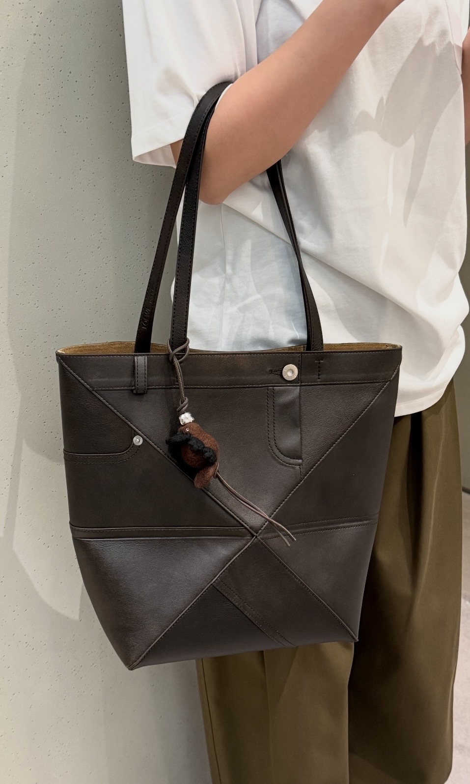 LOEWE Puzzle Fold 牛皮托特包