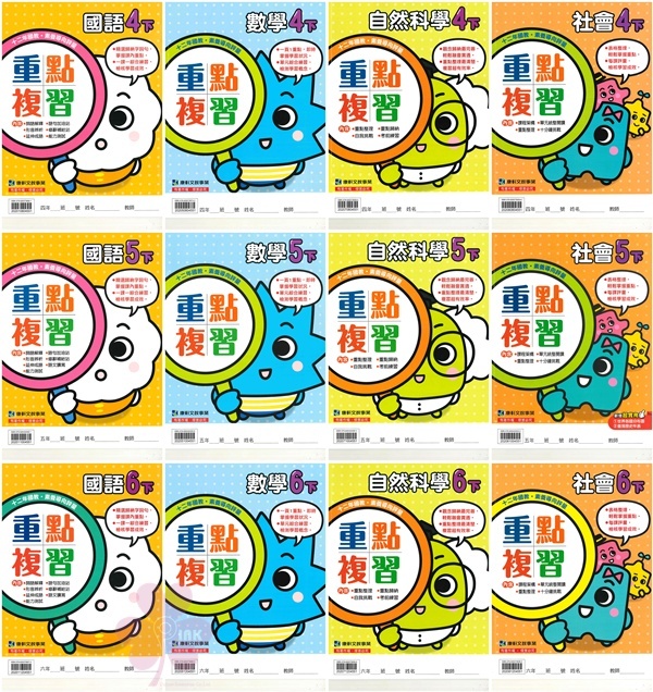 👍最新👍國小「康軒出版」重點複習/練習簿_學生版(無解答)/教師版(題目套解答)_1~6年級(114下)_國語/數學/自然/社會