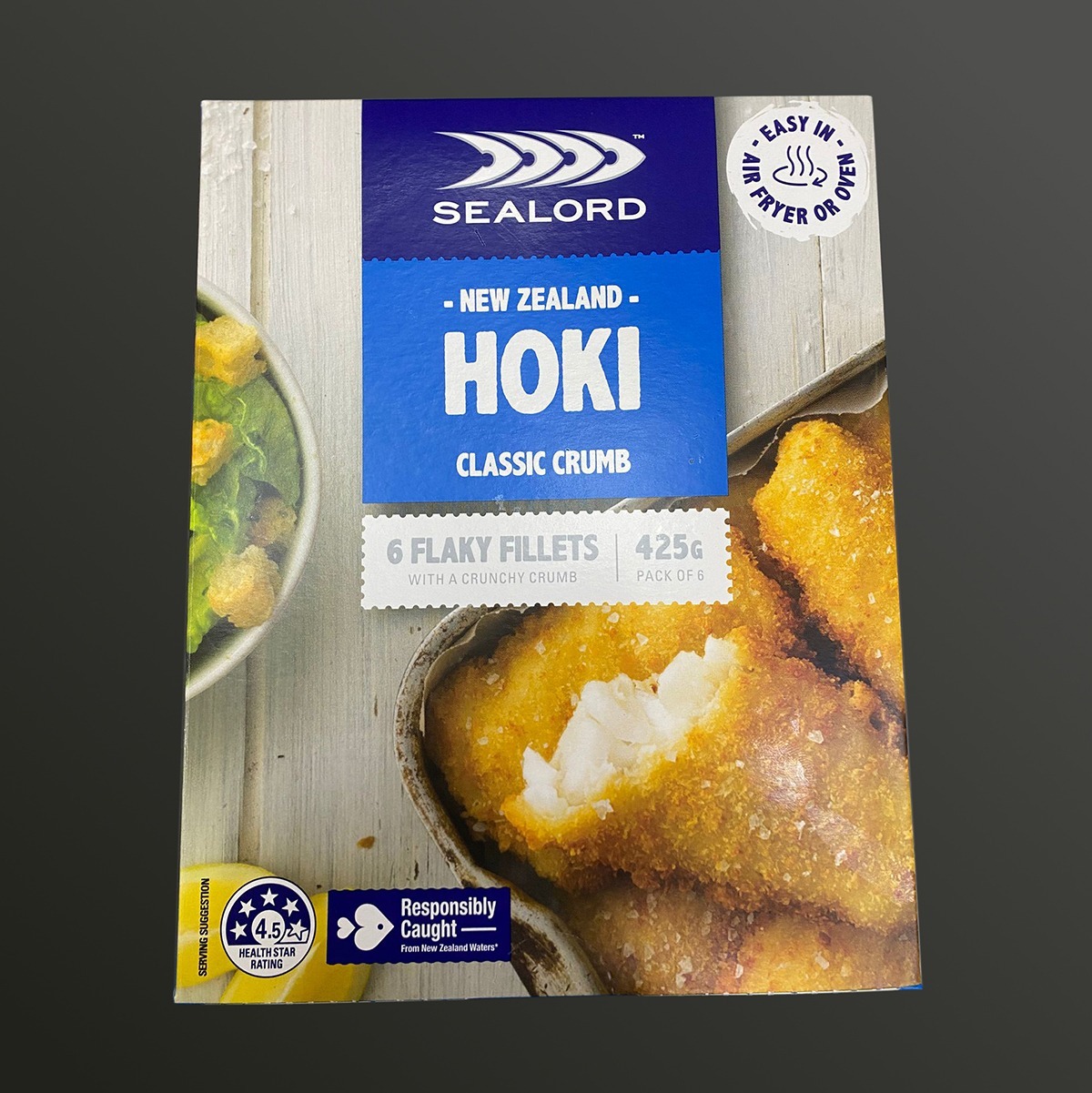 紐西蘭Sealord Hoki原味脆炸鱈魚柳 (6塊) 480g