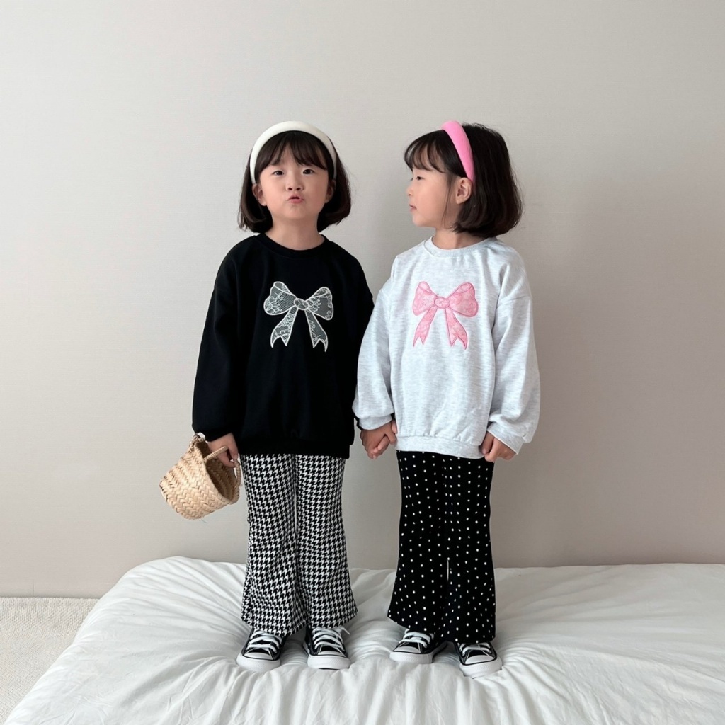 韓國🇰🇷Moran 千鳥格點點喇叭褲(S-XL)