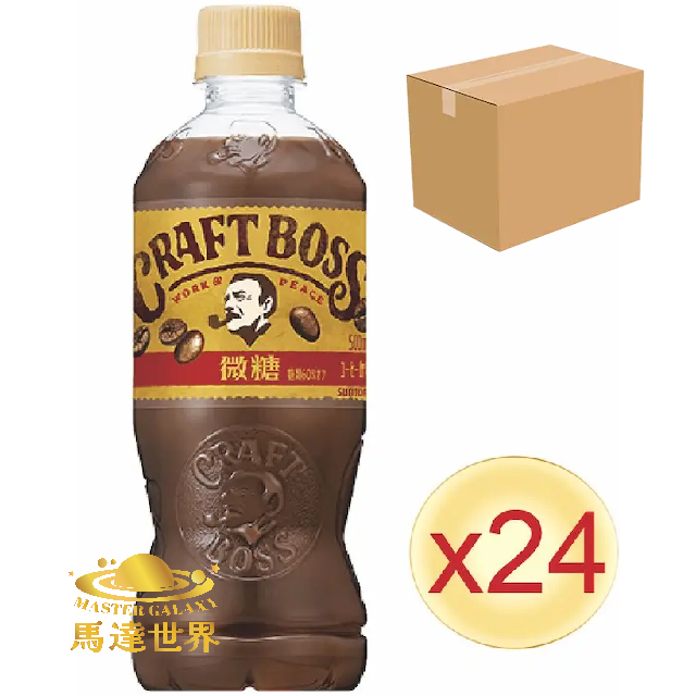 【原箱24支裝】Craft Boss 拿鐵咖啡 500ml 日本直送 此日期前最佳：2026/3
