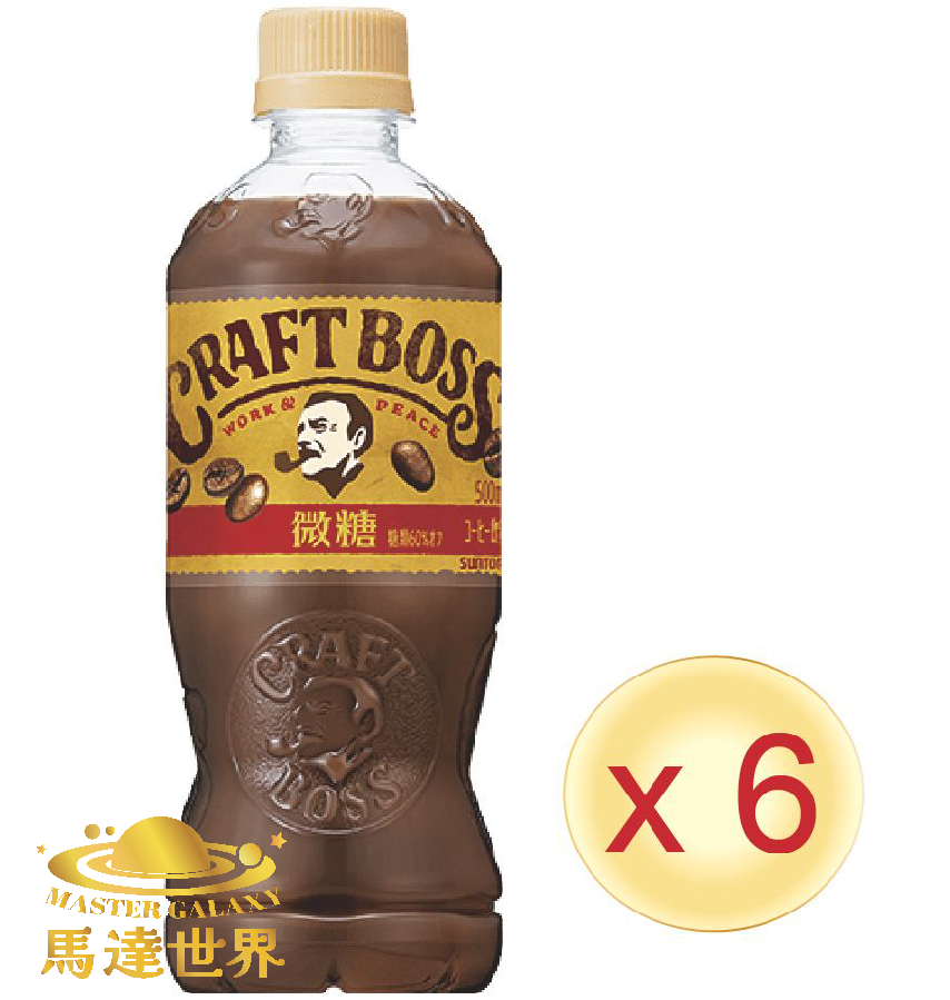 【6支裝】Craft Boss 拿鐵咖啡 500ml 日本直送 此日期前最佳：2026/3