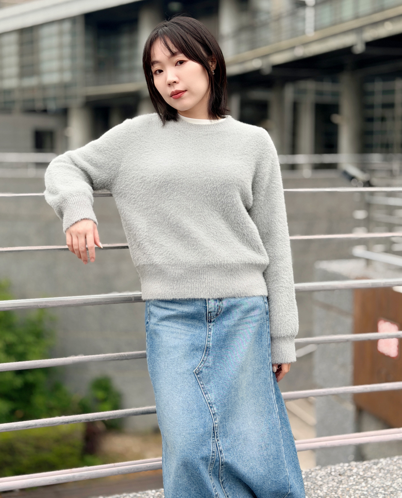 0104水貂毛針織毛衣(現)