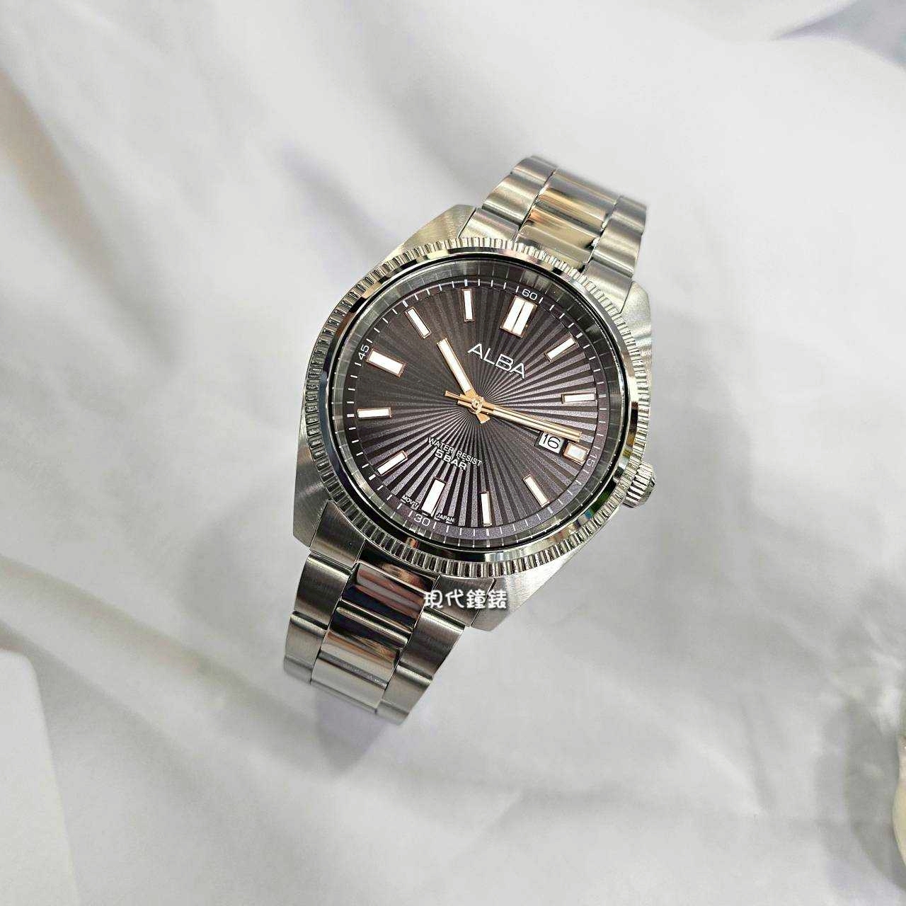 【ALBA 雅柏】太陽紋硬幣圈男錶-深夜獨奏VJ42-X353B 42mm 現代鐘錶