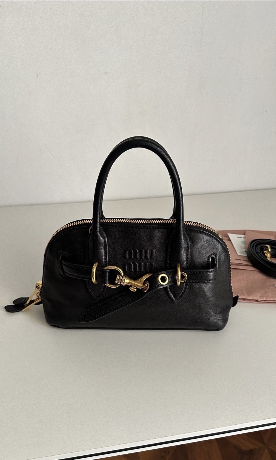 【3色入】MiuMiu Aventure Nappa Tote Bag