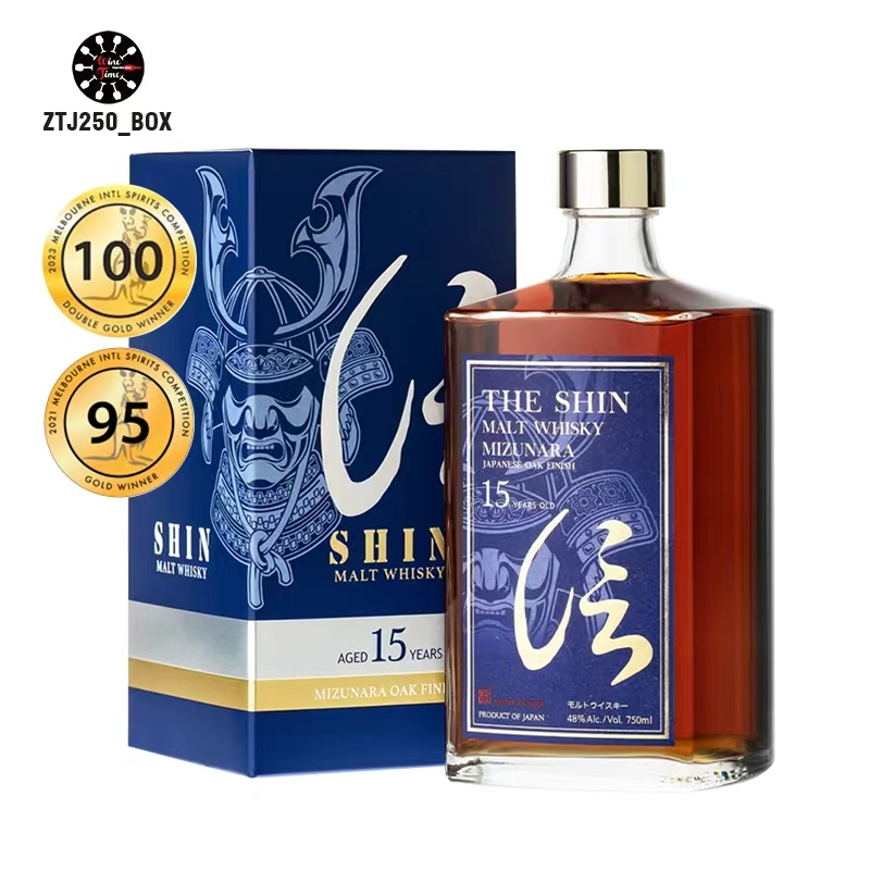 The Shin Pure Malt Whisky 15 Years Old Mizunara Oak Finish 信純麥威士忌15年 水楢桶熟成（附禮盒）