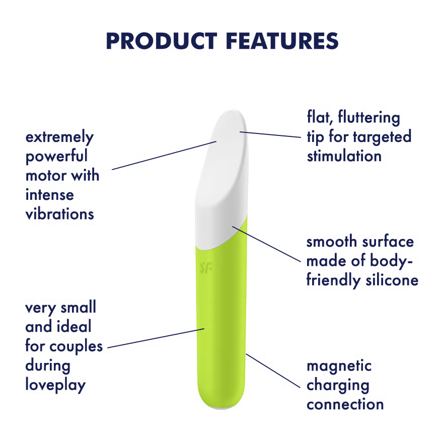 Satisfyer Ultra Power Bullet 7 矽膠子彈震動器 綠色