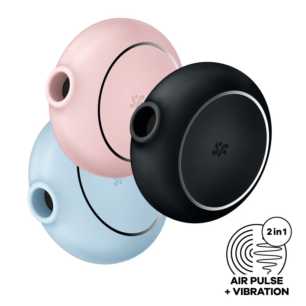 Satisfyer Pro To Go 3 陰蒂震動器 (藍色/玫瑰)