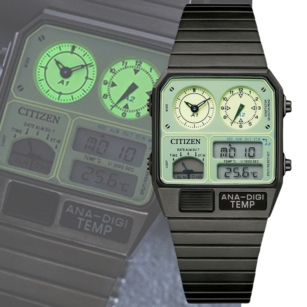 【Citizen 星辰】 ANA-DIGI TEMP 限定款 JG2147-85X 日期星期顯示 計時 雙顯 手錶
