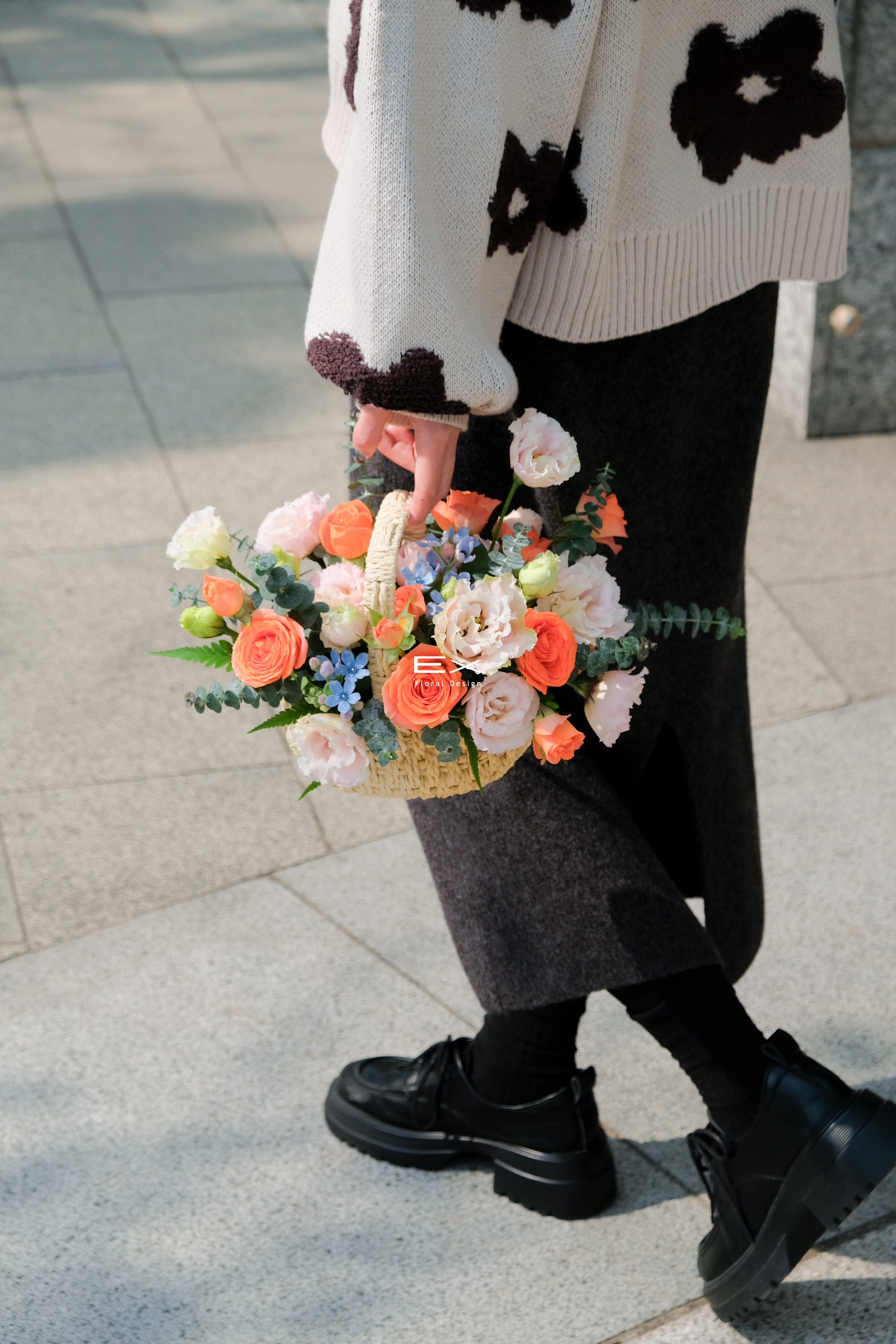 2026 情人節花禮｜夕橘小日｜提籃花送禮
