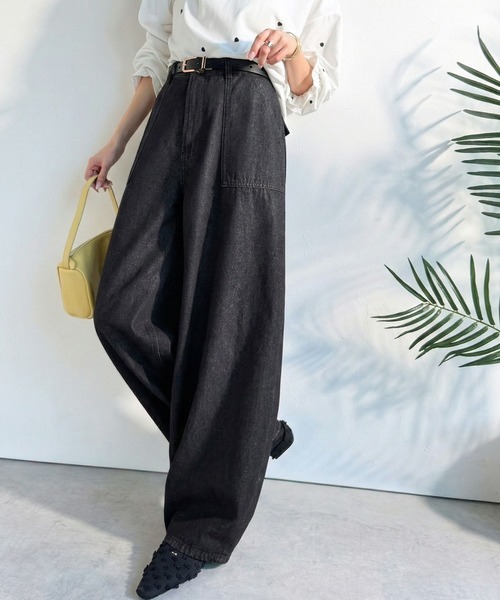 日本🇯🇵連線 JAVA 縫線大口袋氣球型牛仔寬褲 腰部後鬆緊 男女可穿 寬褲 牛仔褲 繭型褲 闊腿褲 落地褲 4色(任買兩件7-11免運)/預購
