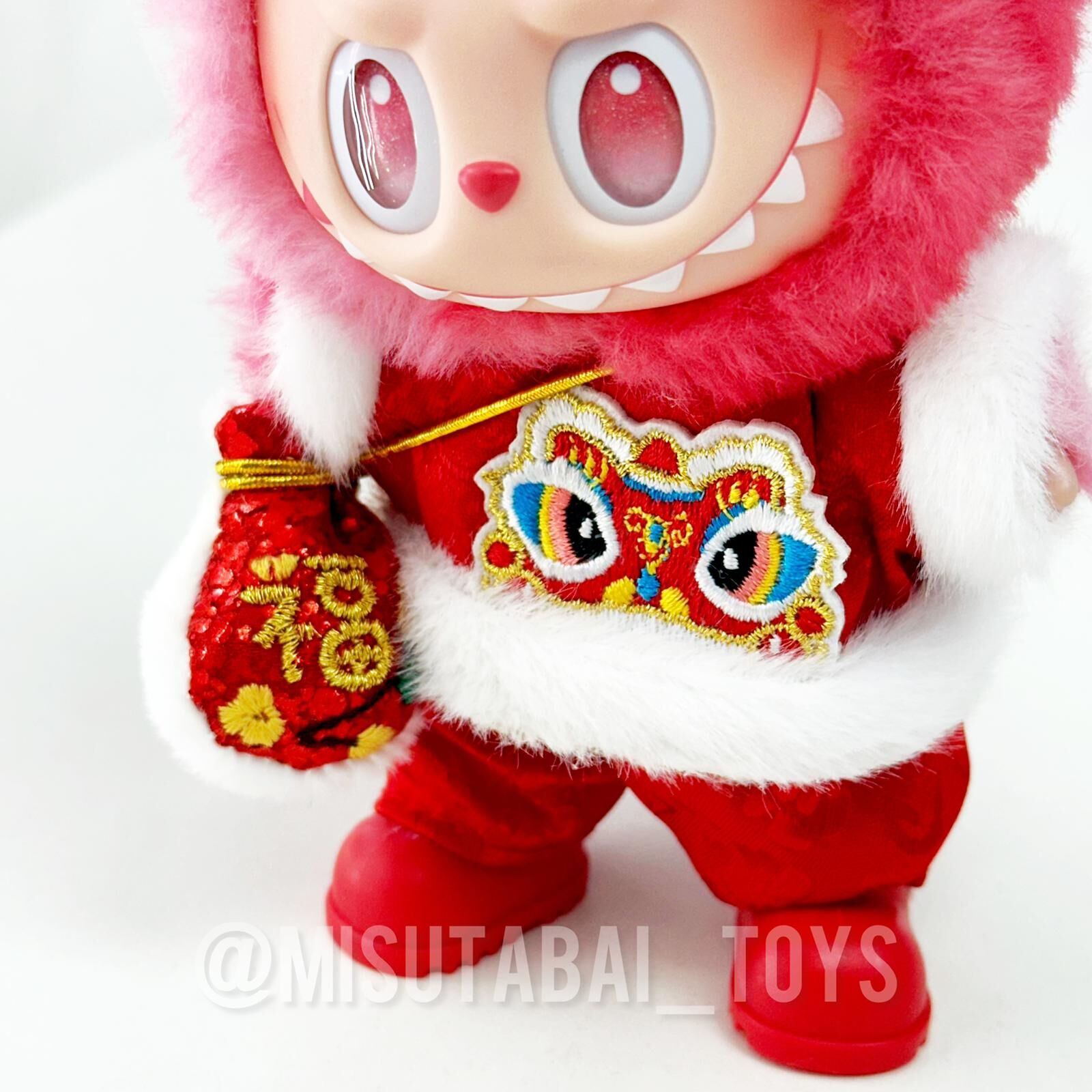 Doll Outfit Traditional & Fancy T49 - 新年紅色舞獅裝