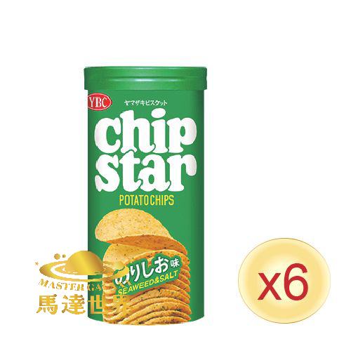 【六筒裝】Chip Star紫菜鹽味薯片45g 最佳食用日期：2026/4