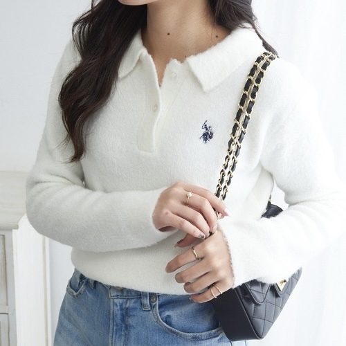 U.S. POLO ASSN. 經典蓬鬆 針織 馬球衫 POLO領 長袖 共四色 98101698