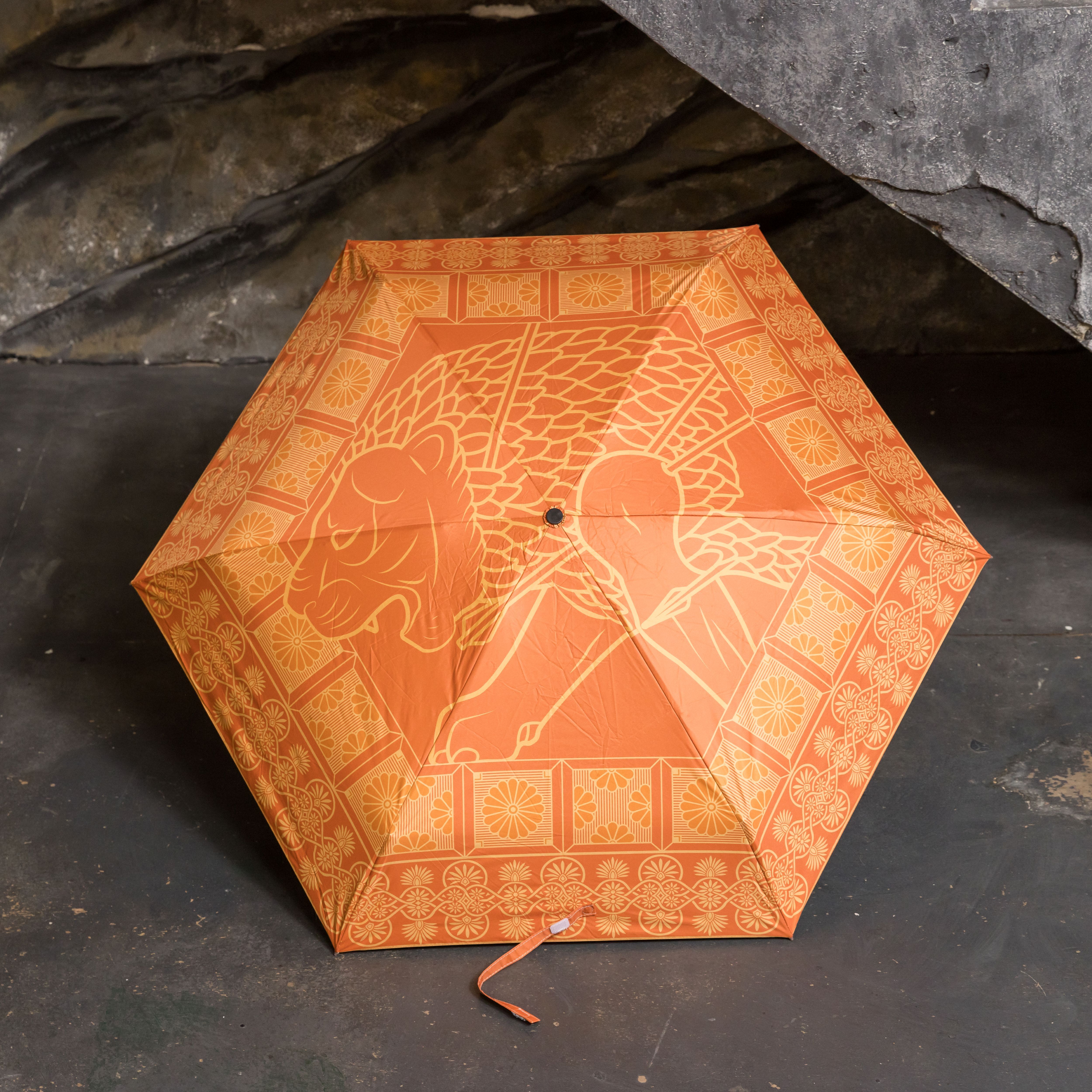 世界古文明藝術折傘｜獵獅浮雕