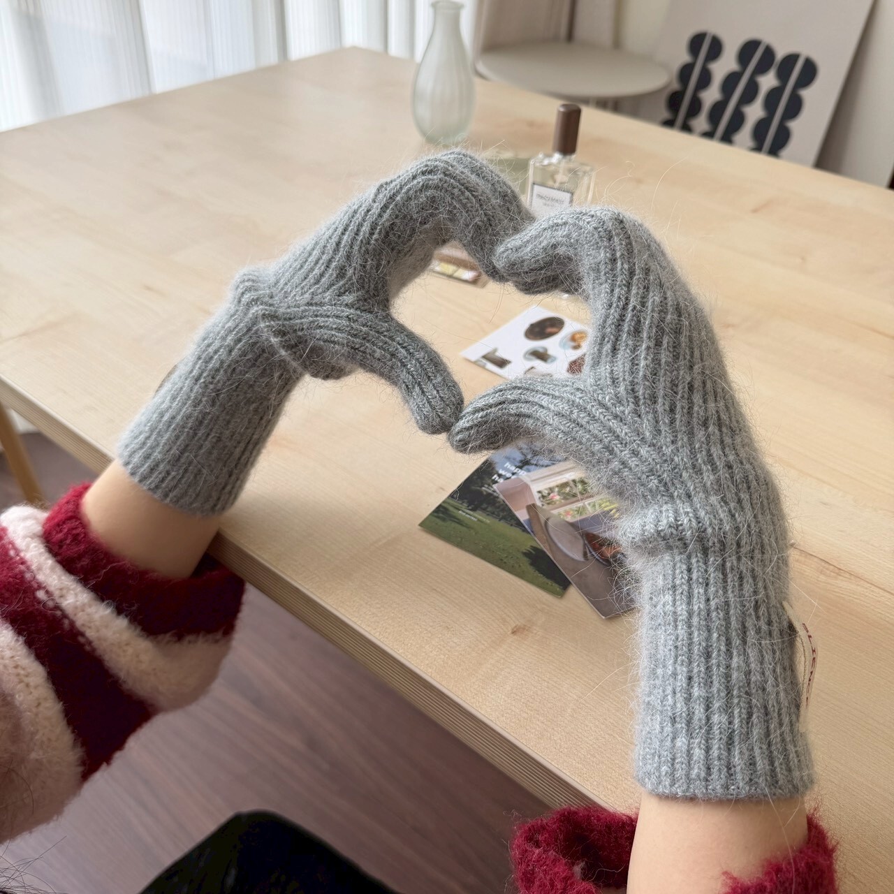 暖絨隨行 小標針織手套