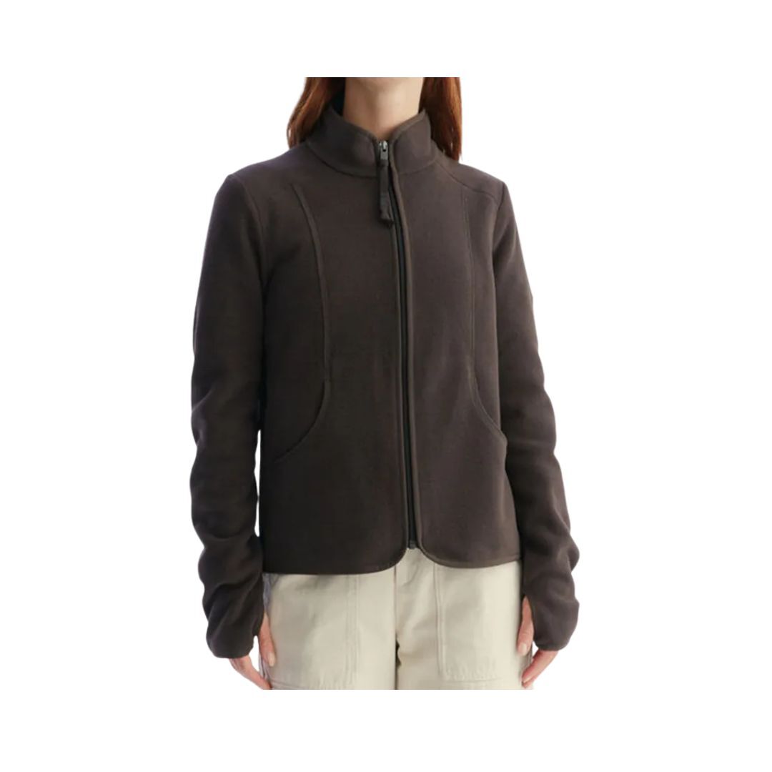 1GA0111-022 [AIGLE] Women Fleece High Neck With Zip Cocoa #AIW22WFLE015 (C-EU-E)