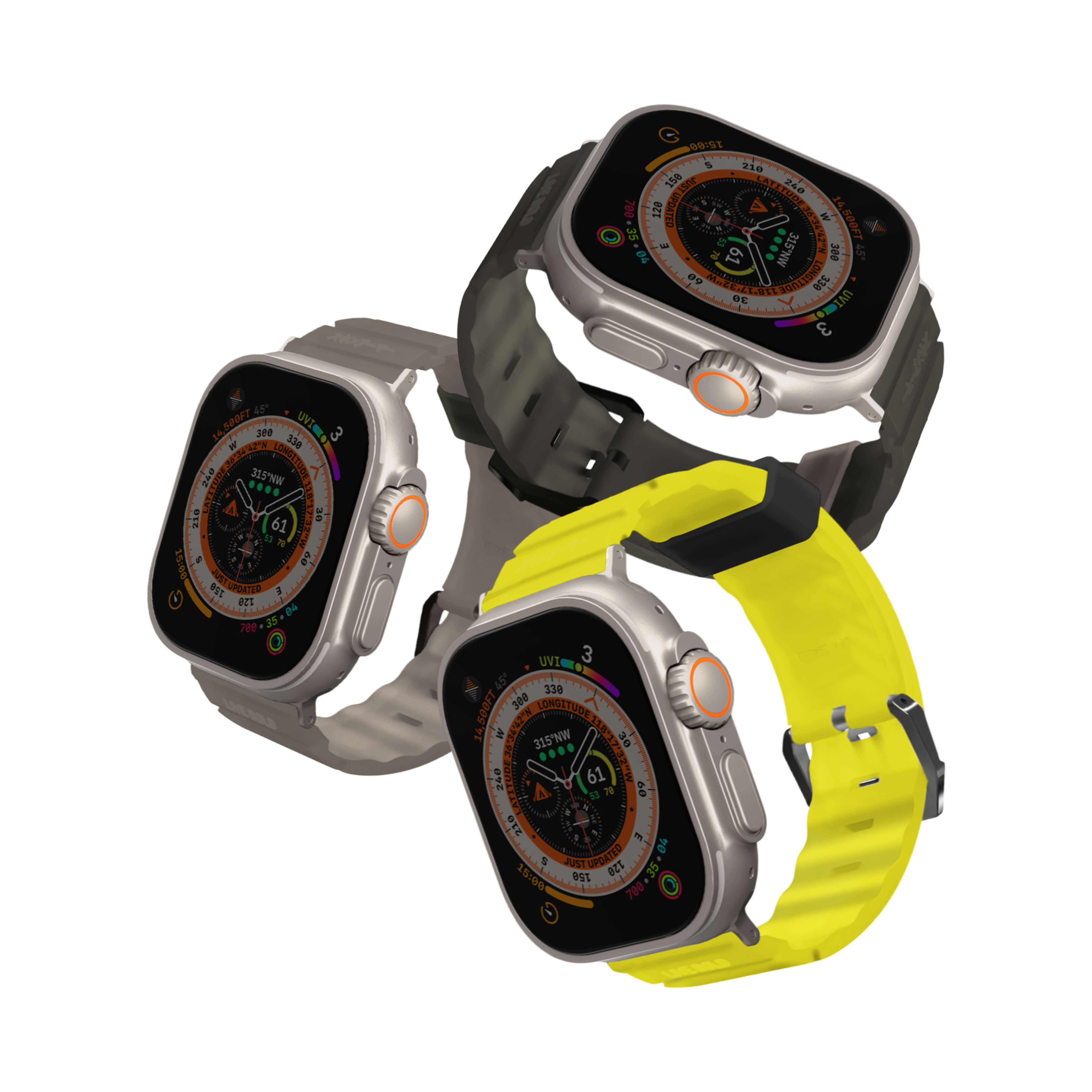 Skinarma Apple Watch 44/45/46/49mm SHOKKU 矽膠防水錶帶