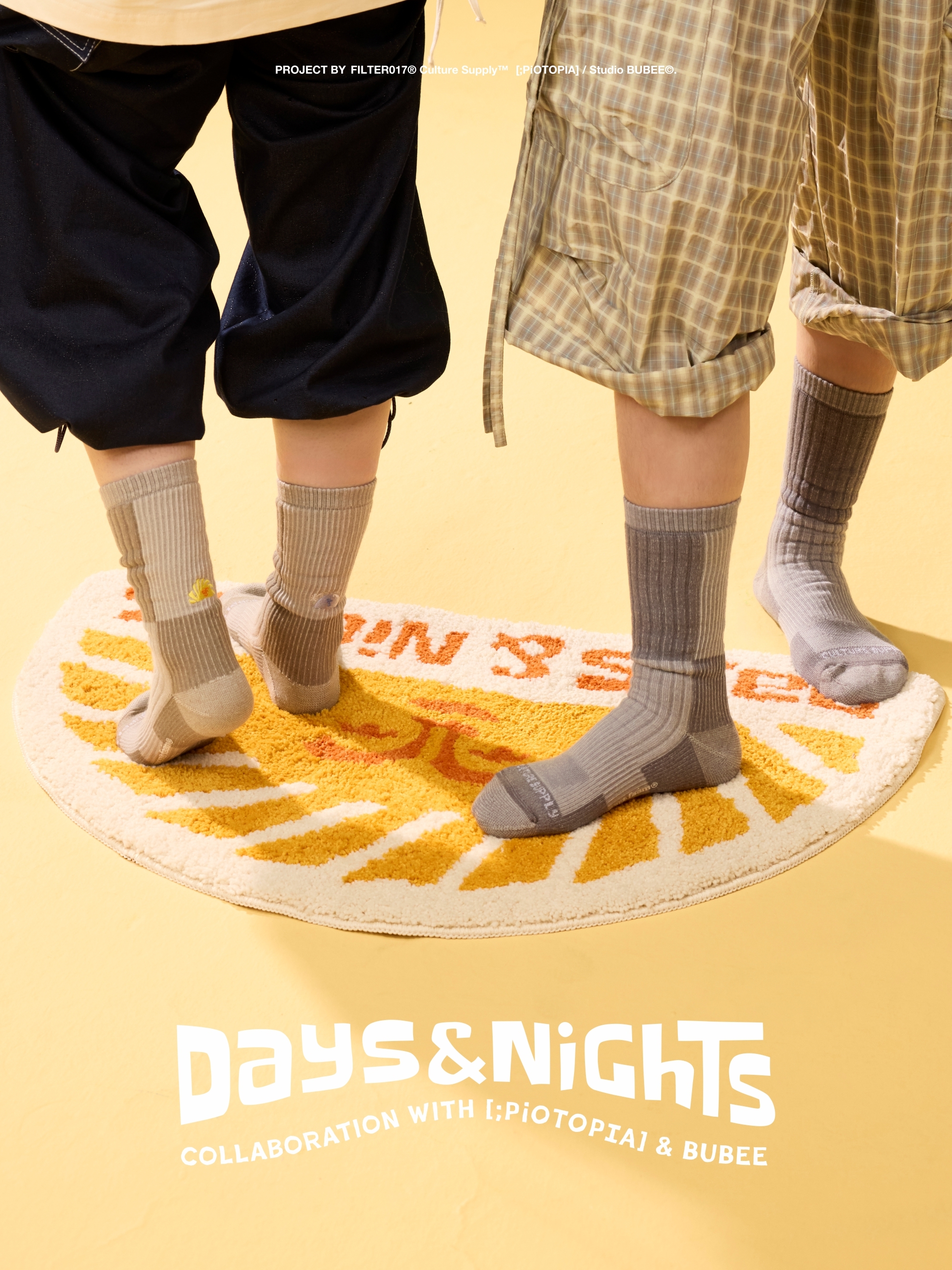 Days and Nights 美麗諾刺繡羊毛襪