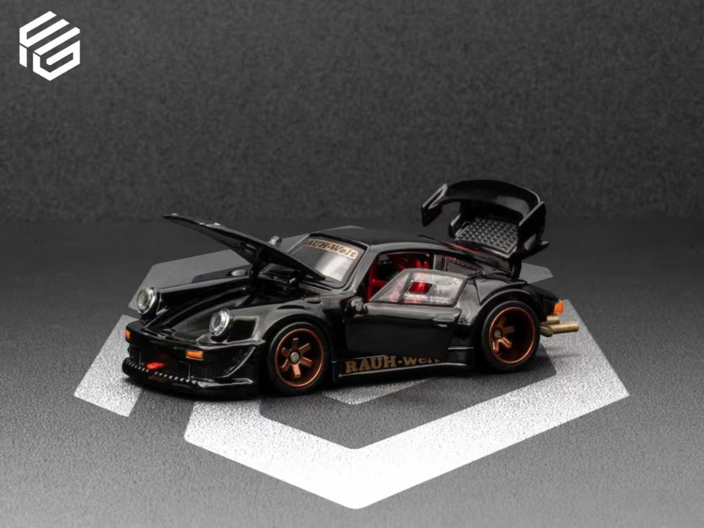 PO-$180 * FG * 1:64 RWB930 GT WING BLACK