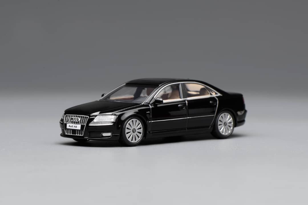 PO-$130 * MOTORHELIX * 1:64 AUDI A8 D3 2008 METALLIC BLACK