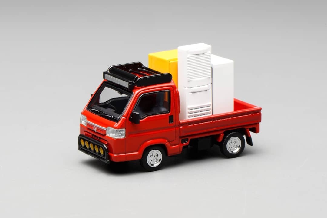 PO-$150 * MOTORHELIX * 1:64 HONDA ACTY TRUCK TOWN SPIRIT COLOR STYLE MILANO RED