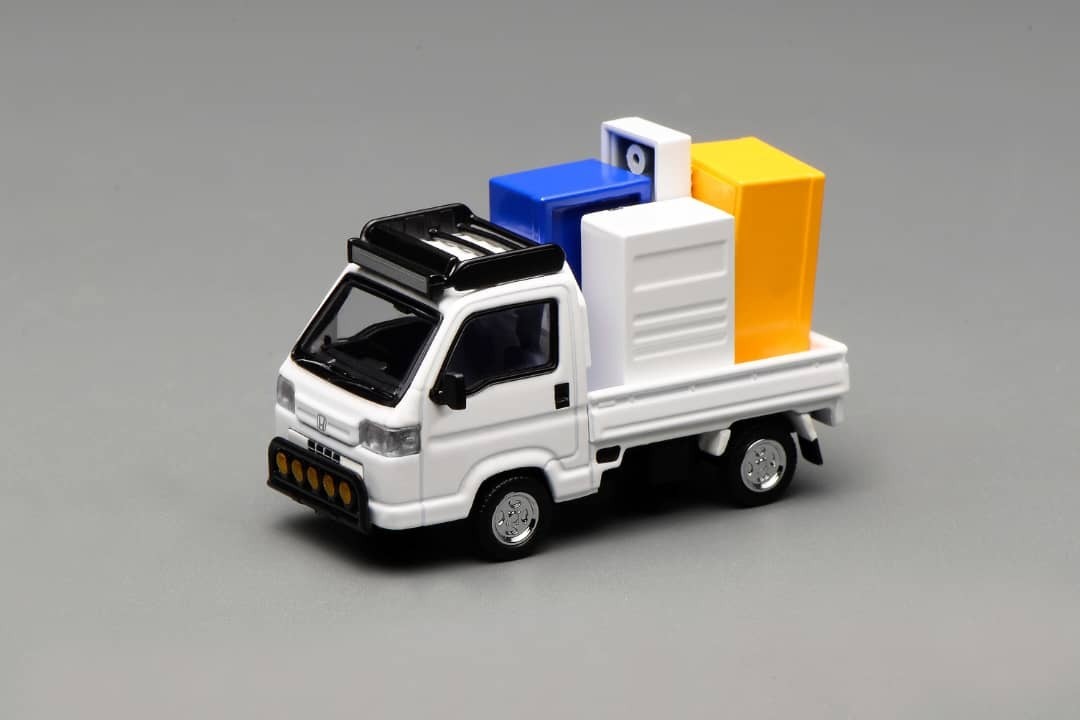 PO-$150 * MOTORHELIX * 1:64 HONDA ACTY TRUCK TOWN SPIRIT COLOR STYLE TAFFETA WHITE