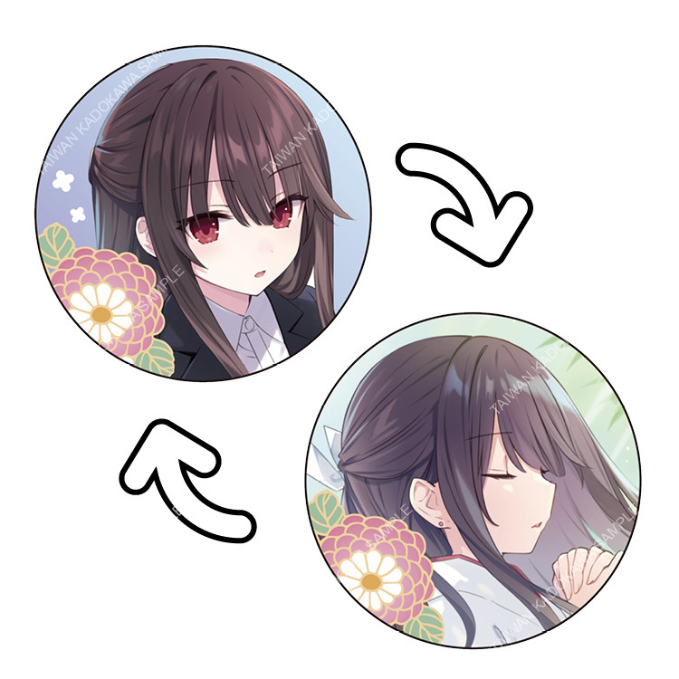 DATE A LIVE 約會大作戰(原作) 3D光柵胸章 B