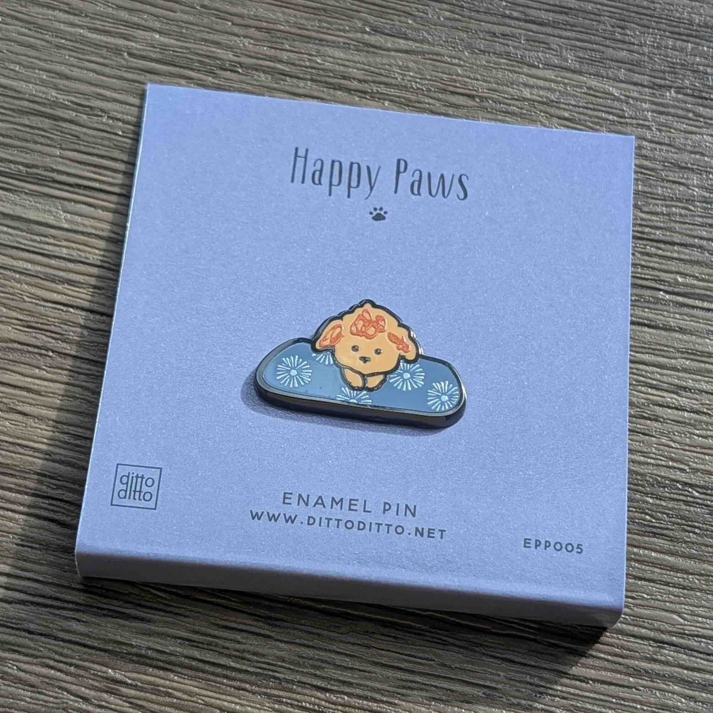 DITTO DITTO 金屬徽章 - happy paws - mee mee