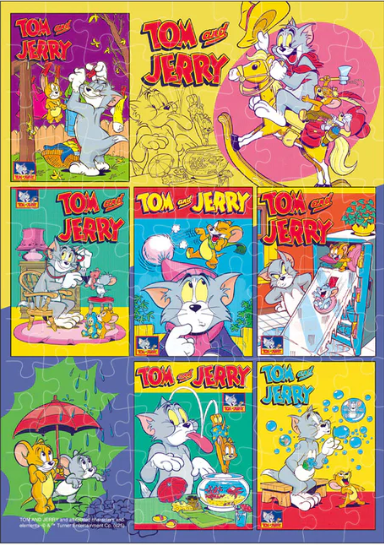 拼圖108片「海報藝術收藏（湯姆與傑利）」