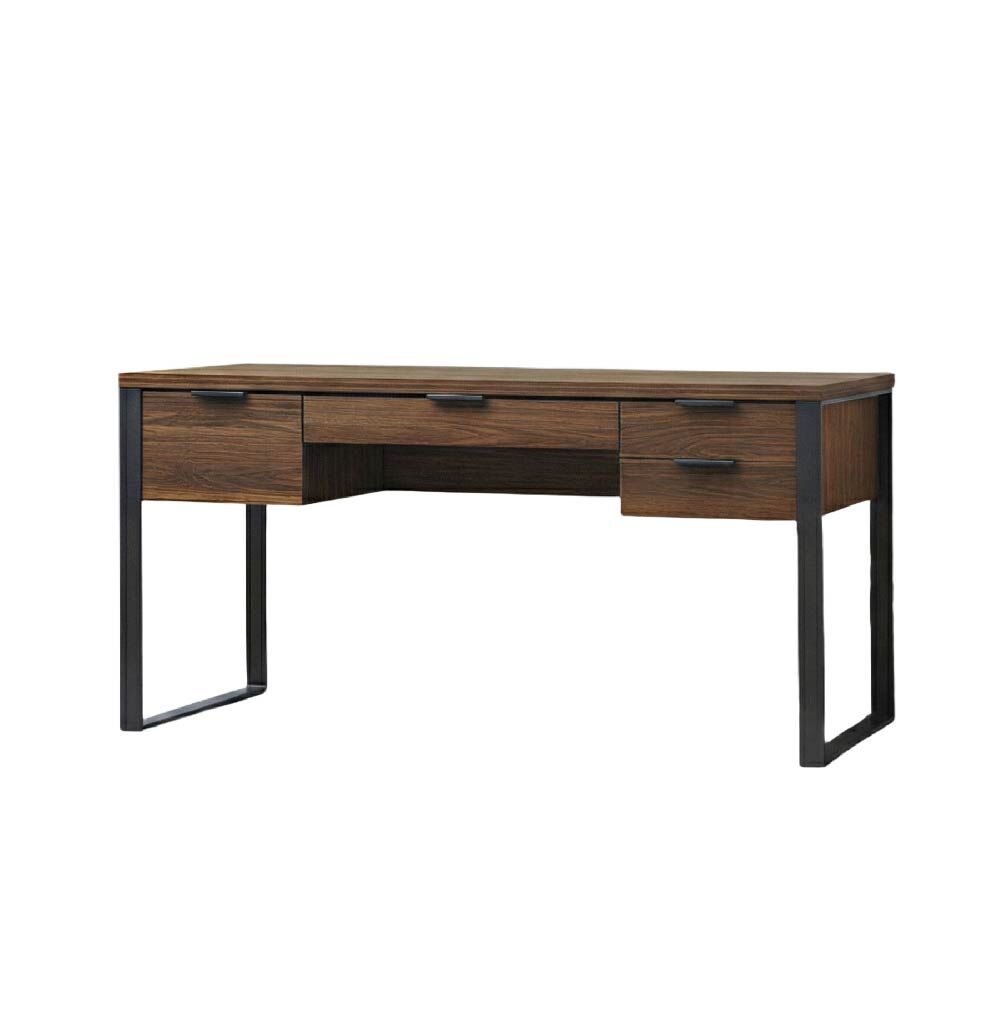 雅博德經典胡桃5尺書桌-附USB孔