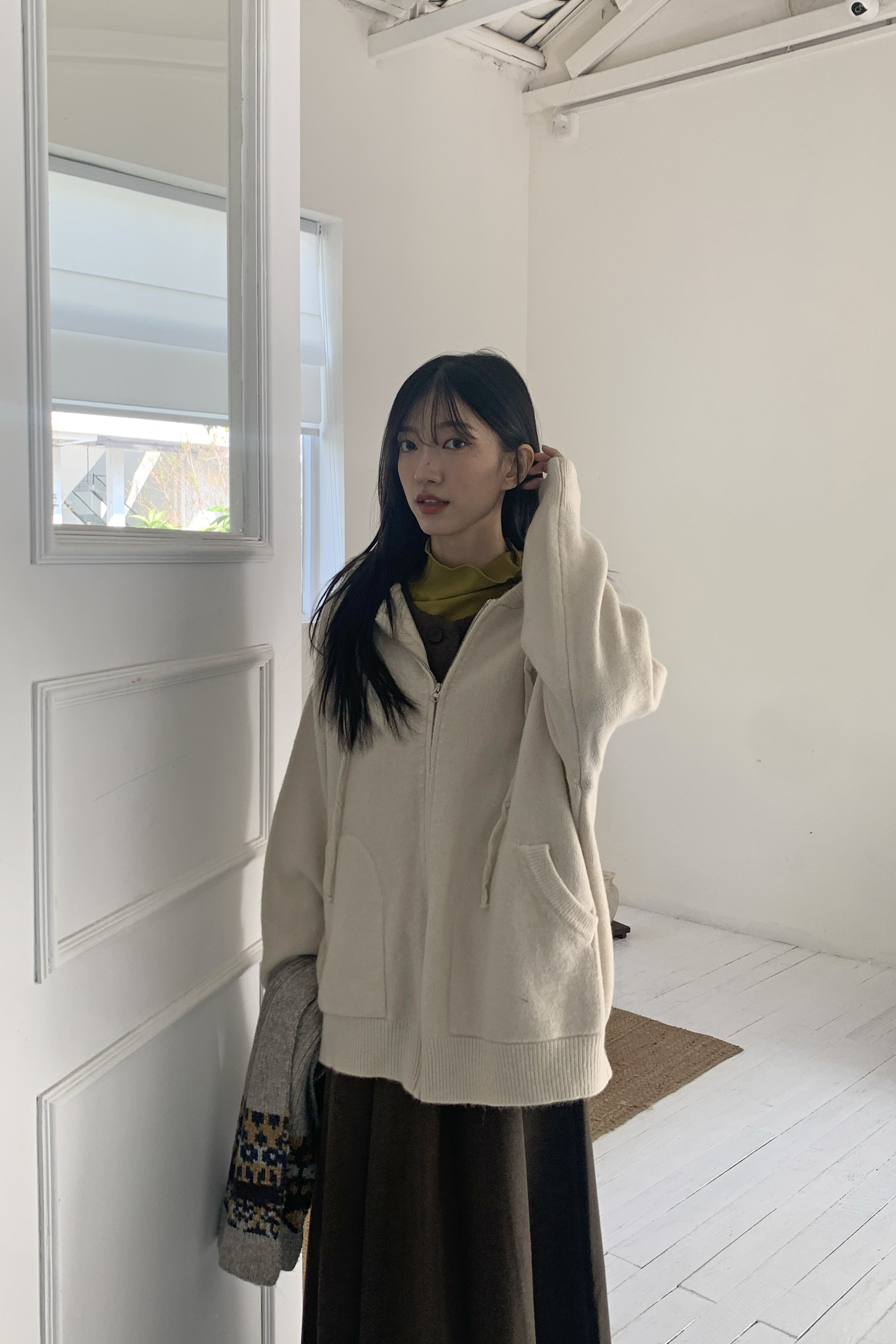 New Year｜針織雙拉鍊連帽外套 5色