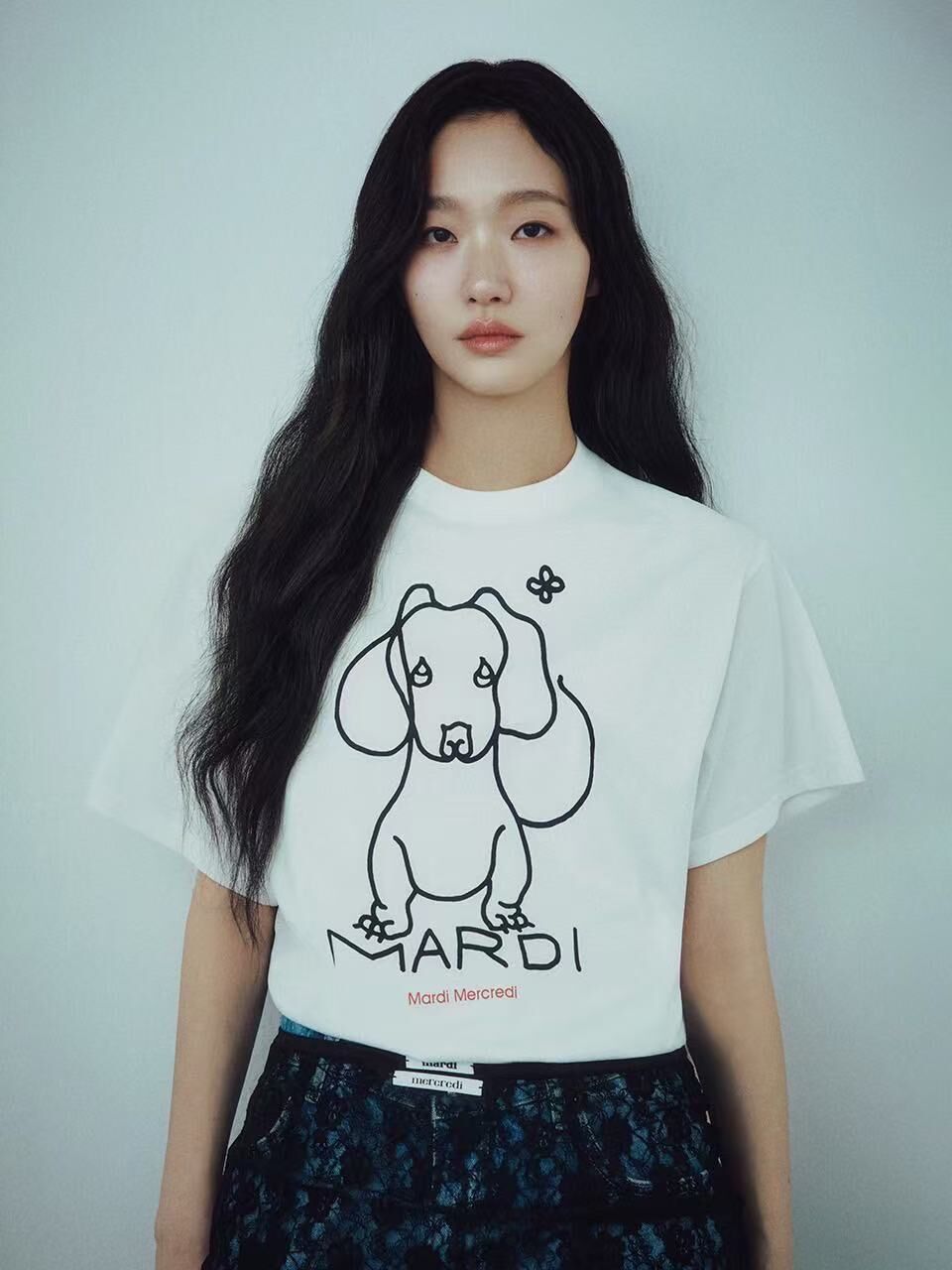 Mardi Mercredi 新款線條狗狗系列 黑色 白色