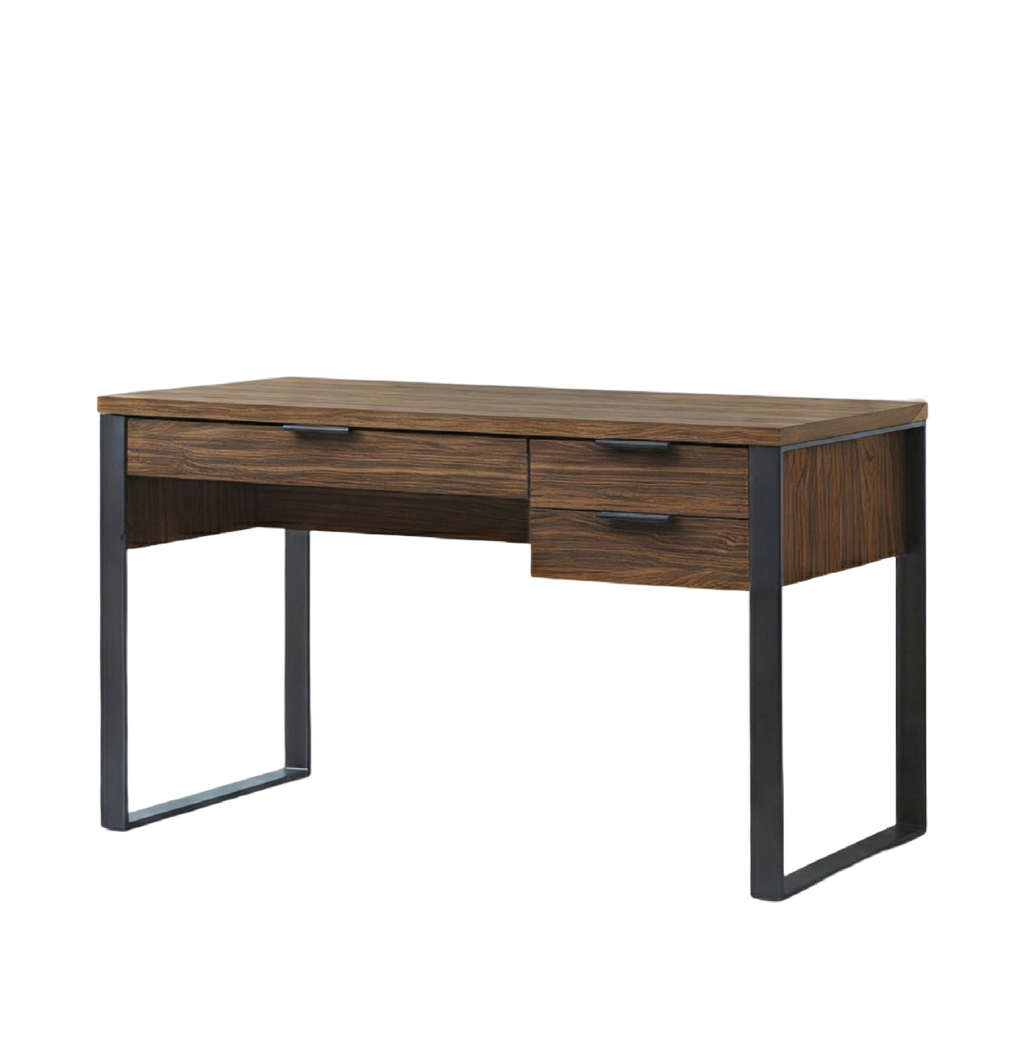 雅博德經典胡桃4尺書桌-附USB孔