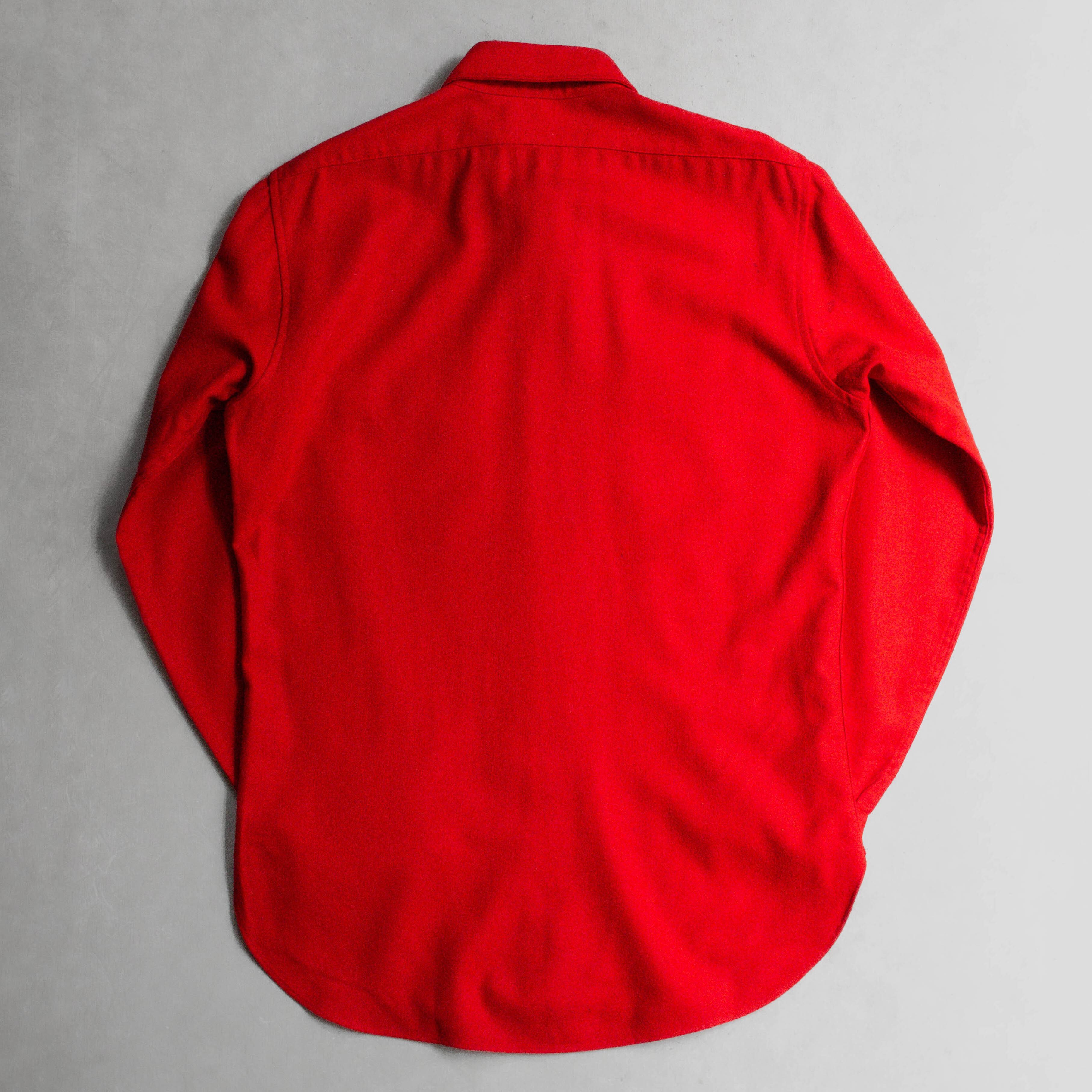 70S PENDLETON WOOL SHIRT 美國製 紅色 素面 羊毛 長袖 襯衫