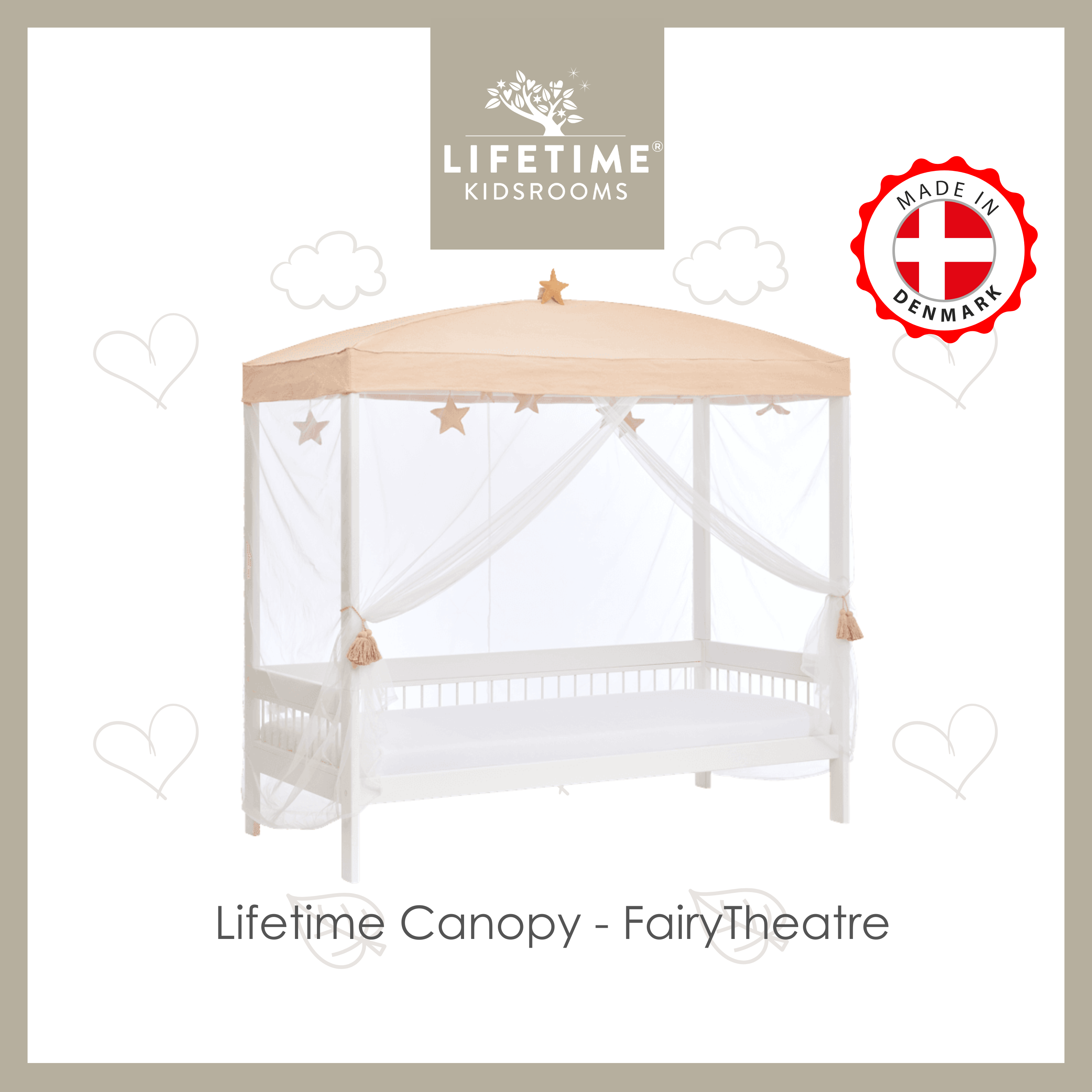 Lifetime Canopy for 4-Poster Bed - Fairy Theatre