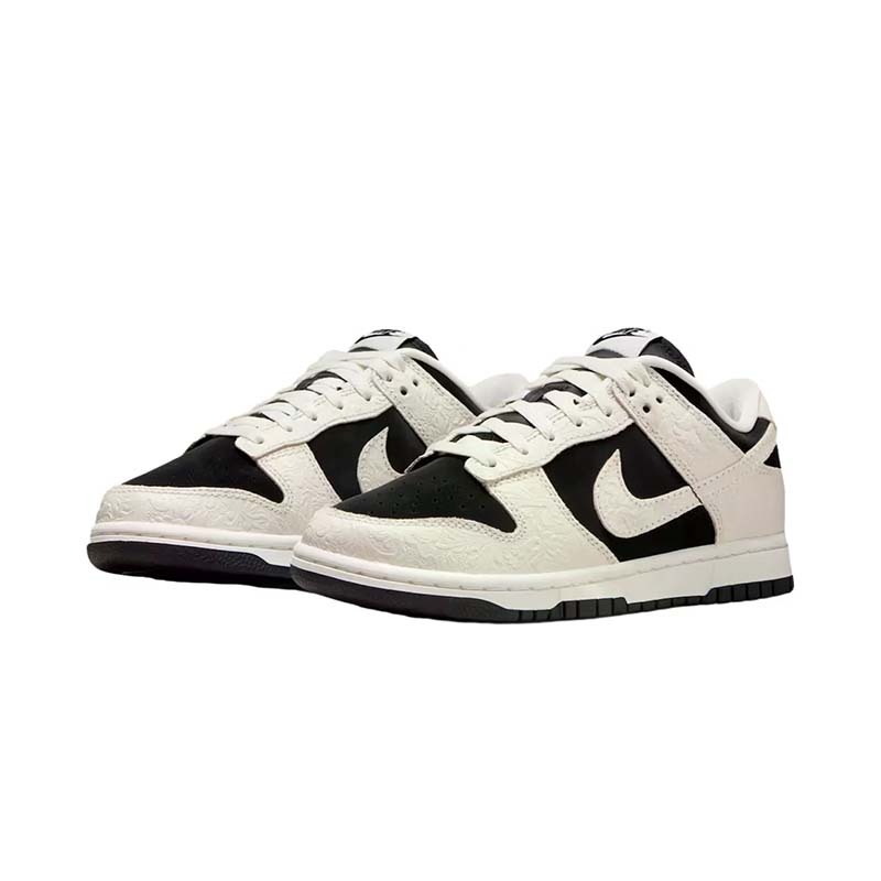 Nike Dunk Low "Embossed Baroque" 反轉熊貓 浮雕 奶油 黑白 女鞋 IF3944-001 [台灣現貨]