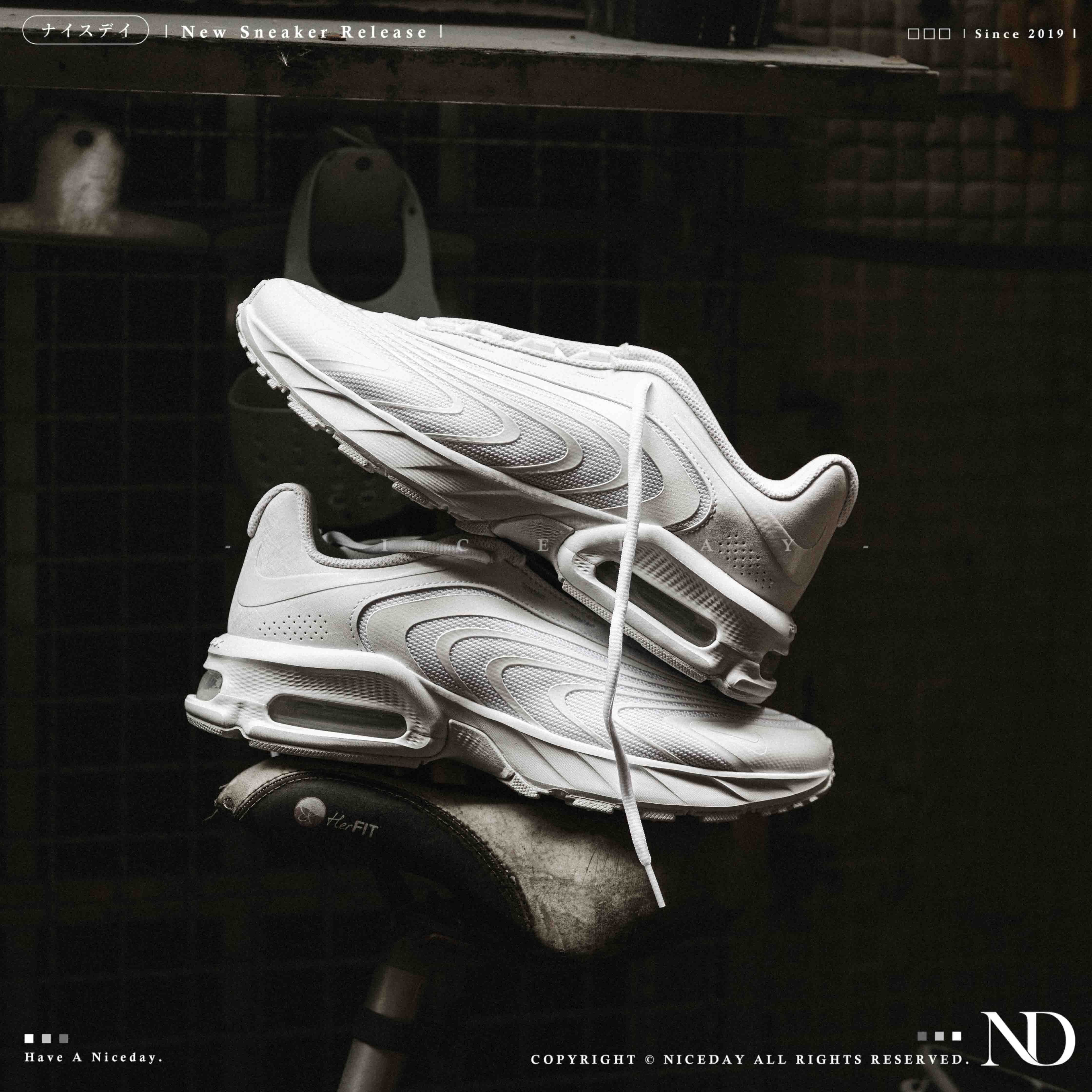 NICEDAY 現貨 Nike Air Max Fire 白 純白 籃球鞋 實戰 IR0819-100