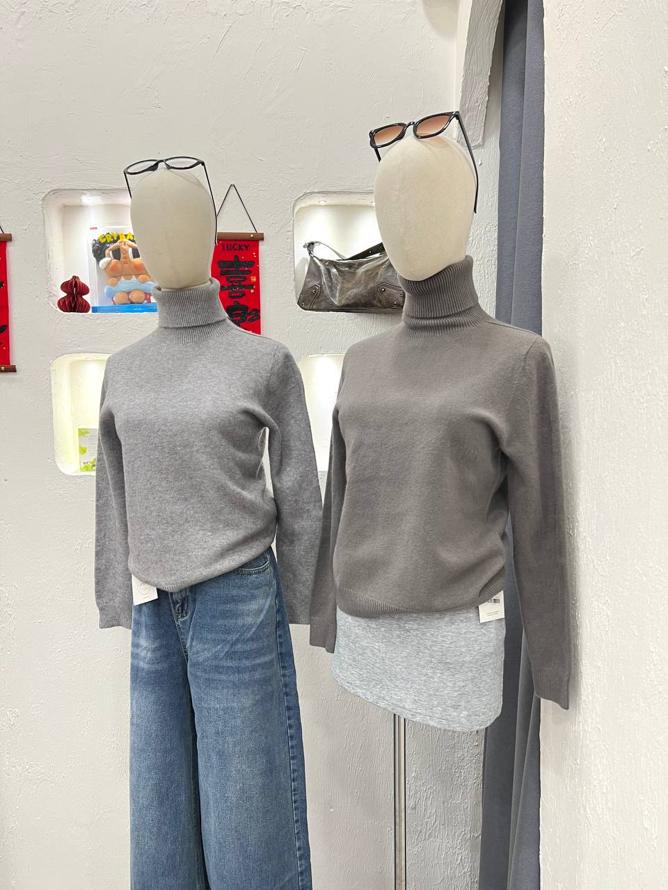Turtle Neck Knit Long Sleeve