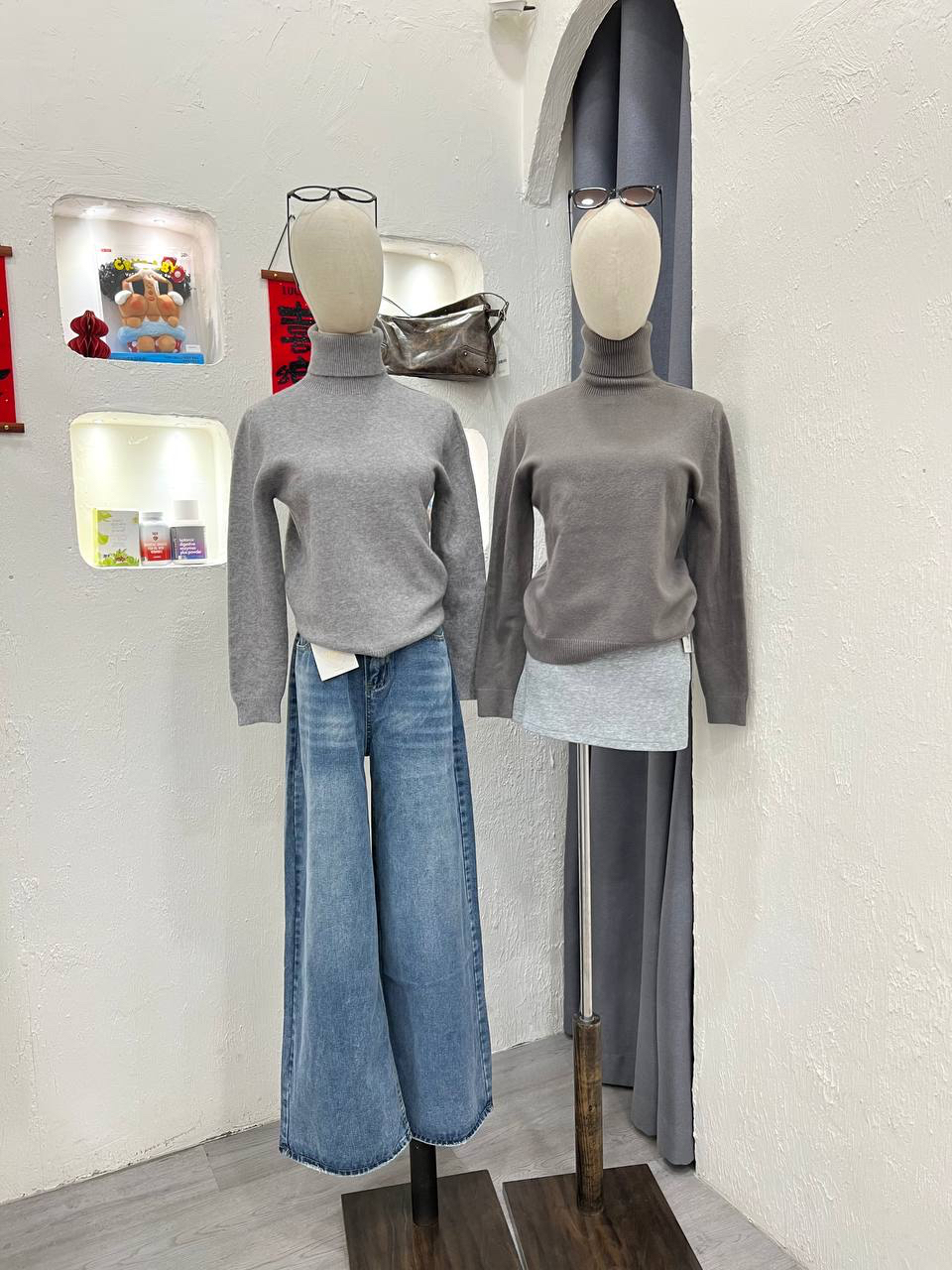 Turtle Neck Knit Long Sleeve