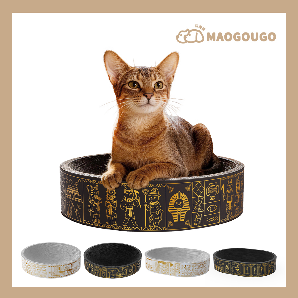 【Maogougo 貓狗購】 埃及之王-黑白喵法老造型貓窩_共4款_限宅配