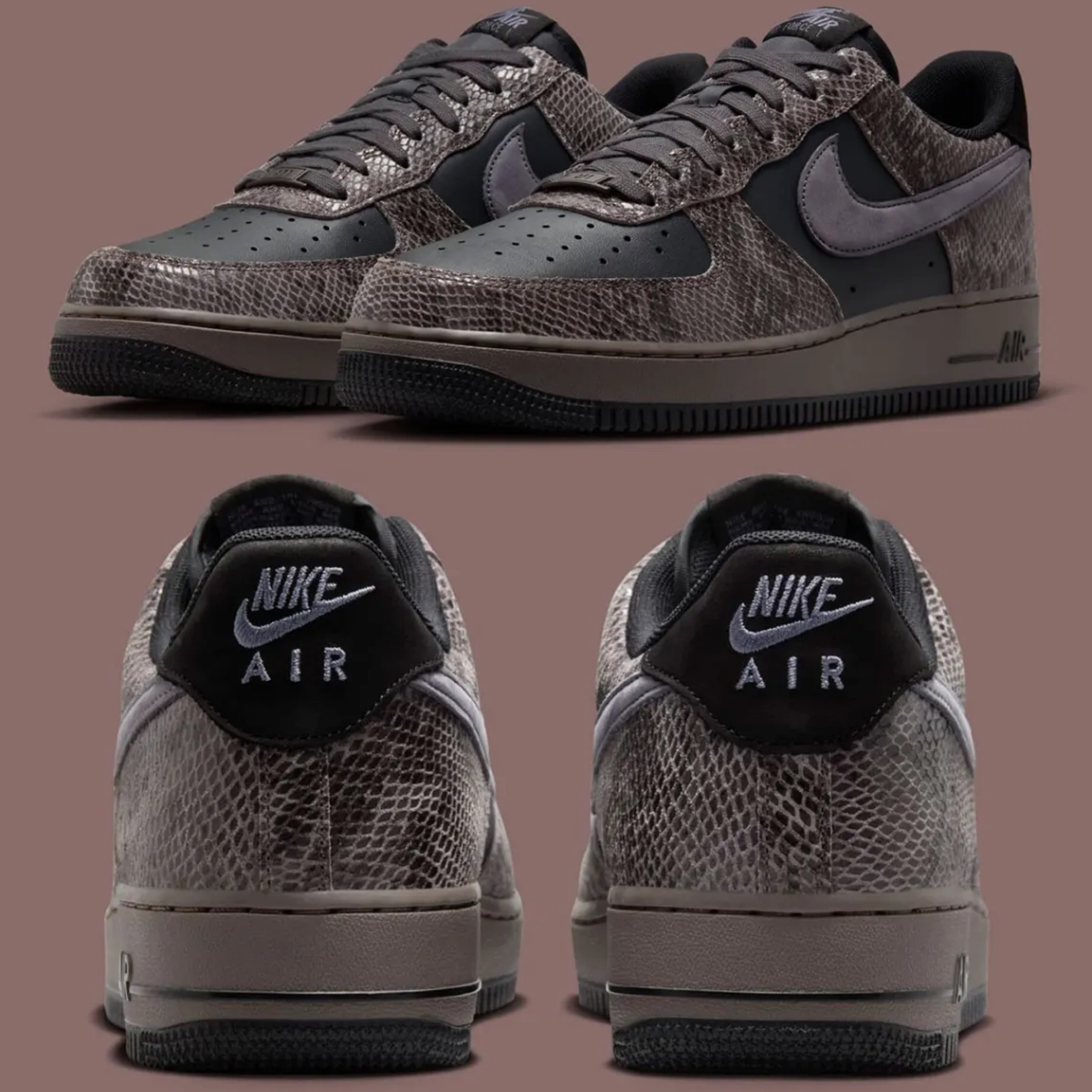 (預訂) Nike Air Force 1 Low - Off Noir Snakeskin