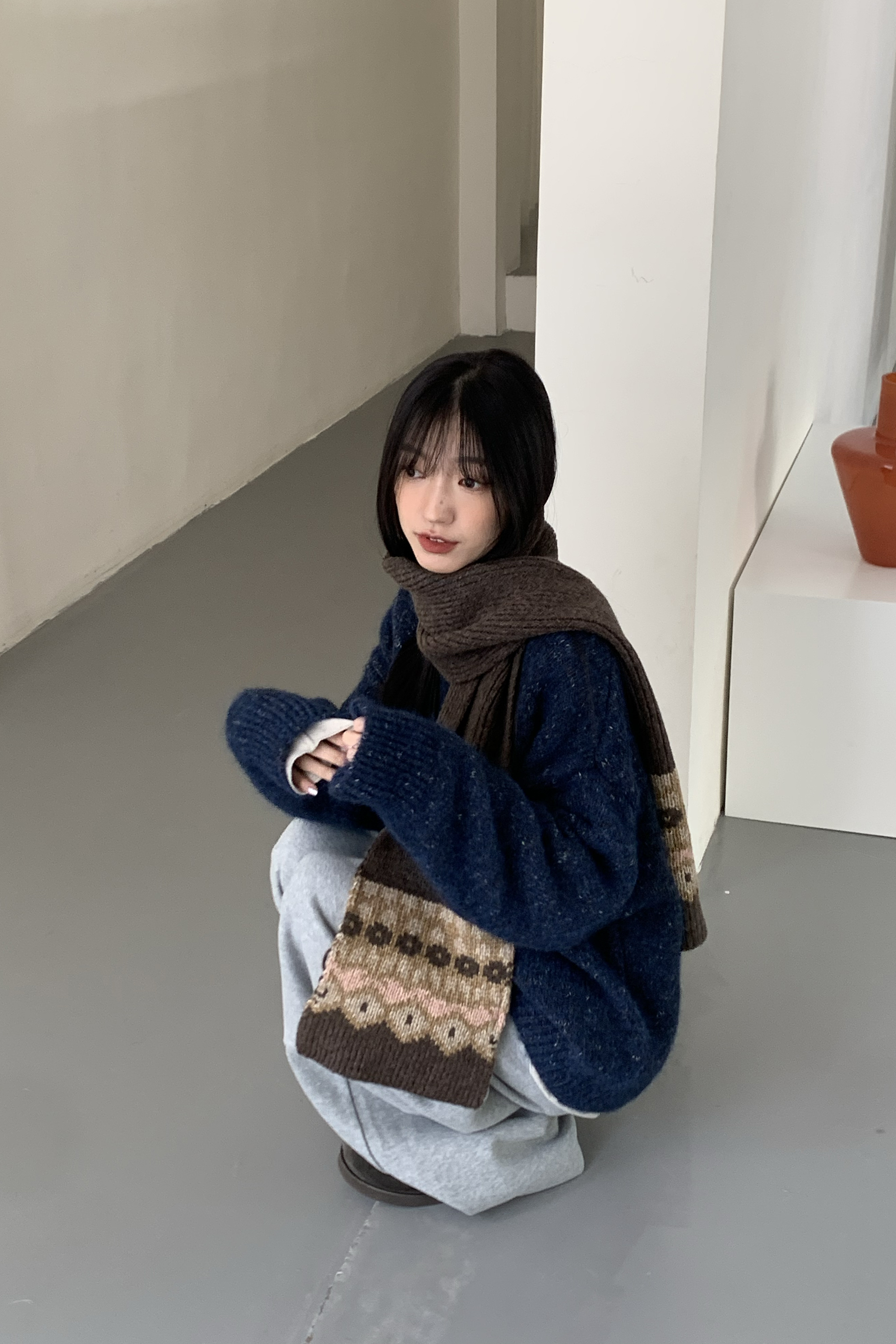 New Year｜冬日圖騰親膚圍巾 5色