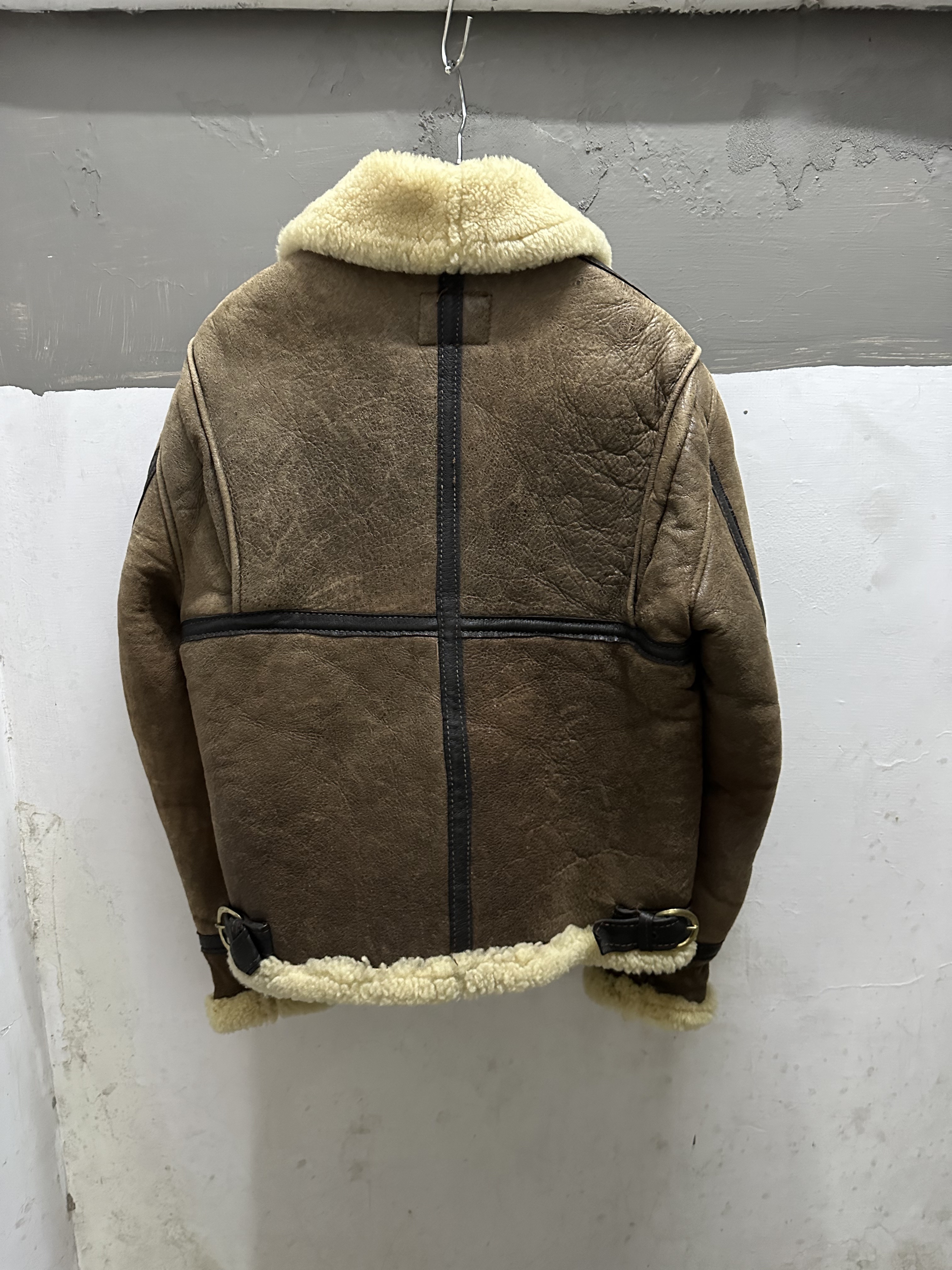 90’s Schott B-9 Sheepskin Leather Jacket (Made In USA)